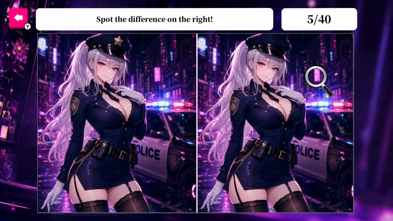 Cosplay Waifus Treats: Spot the Difference - zrzut ekranu 3