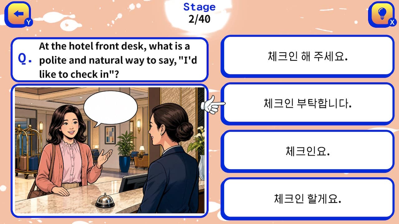 Manga Korean One-Phrase Quiz - zrzut ekranu 2