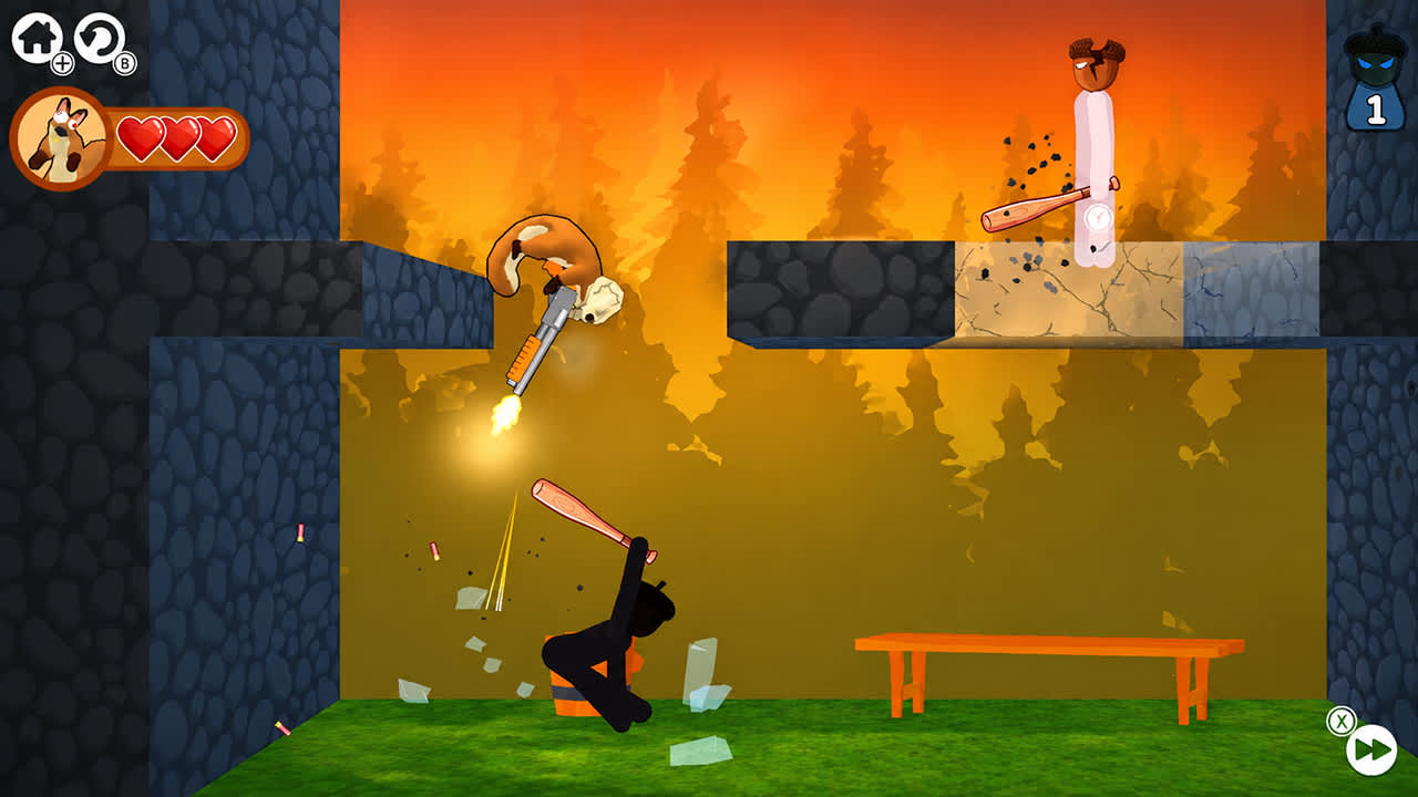 Nutty Gunner: 2D Squirrel Shooter - zrzut ekranu 3
