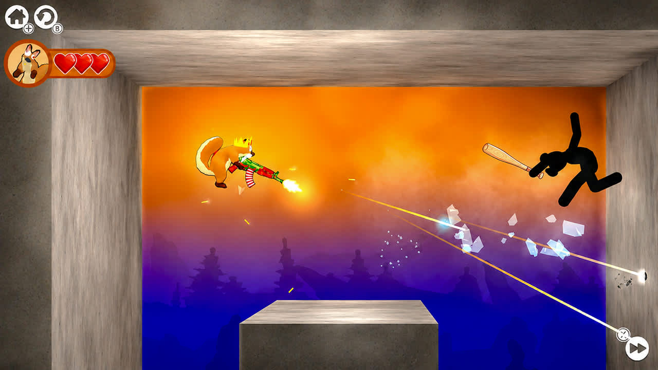 Nutty Gunner: 2D Squirrel Shooter - zrzut ekranu 1