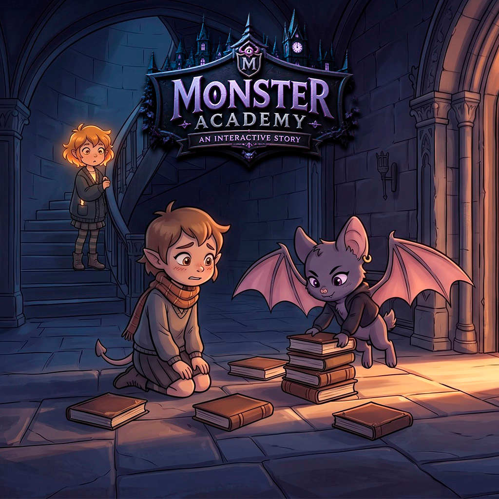 Okładka gry Monster Academy: An Interactive Story na Nintendo Switch