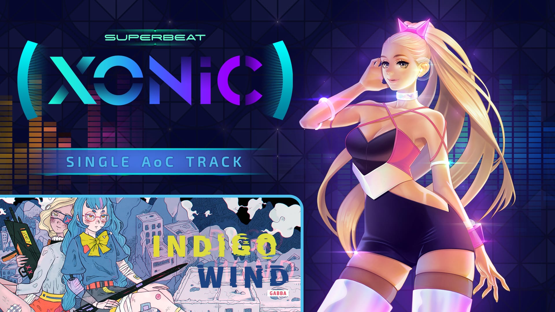 SUPERBEAT XONiC DLC Indigo Wind for Nintendo Switch - Nintendo
