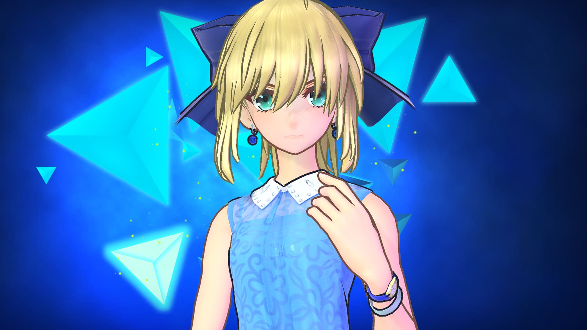 fate saber blue dress Fate/Grand Order Saber/Altria Pendragon under the same sky 1/7 Scale  Figure Super Anime Store