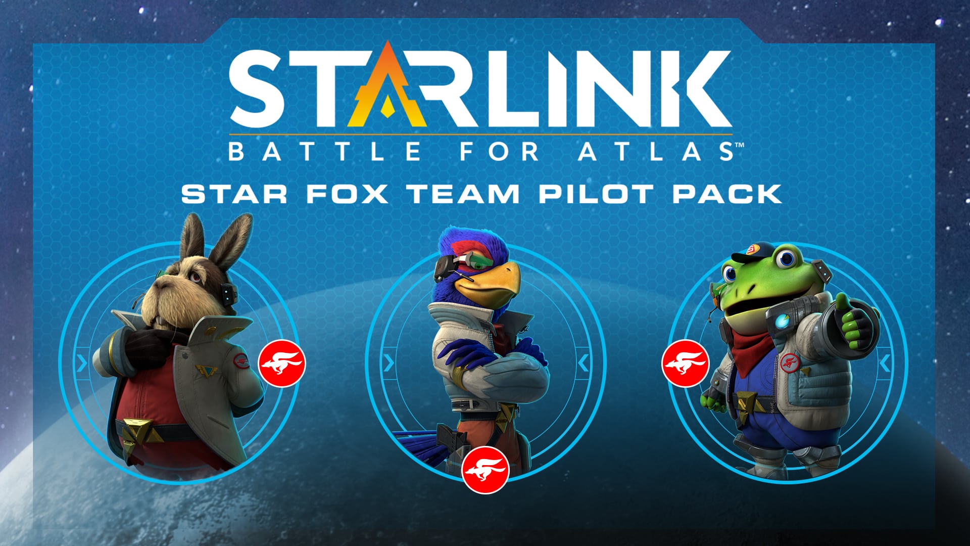 Arte de Starlink: Battle for Atlas™ Pacote Equipe de Pilotos Star Fox Digital