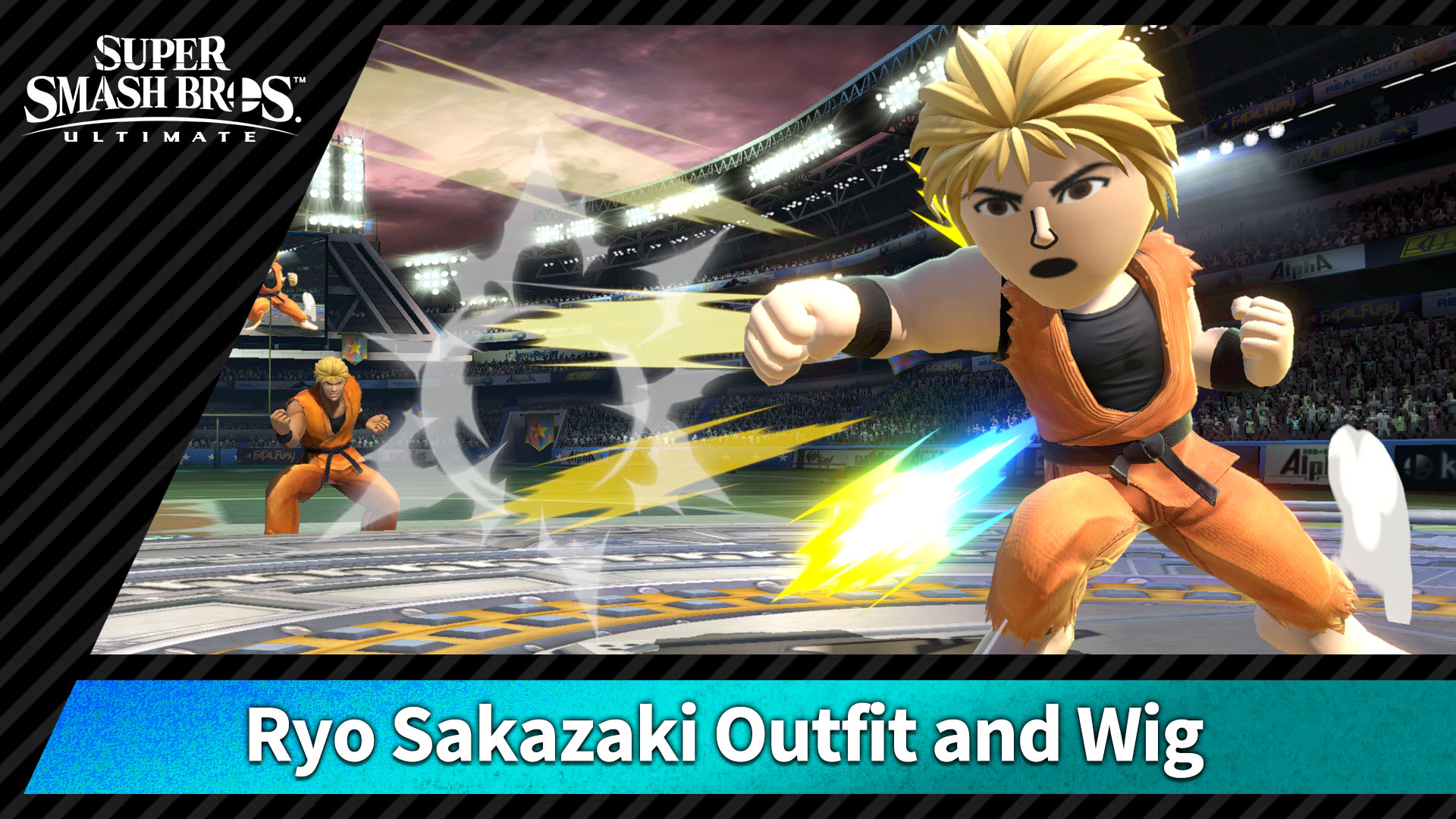 Nintendo Switch ryo Costume】Ryo Sakazaki Outfit and Wig for Nintendo Switch