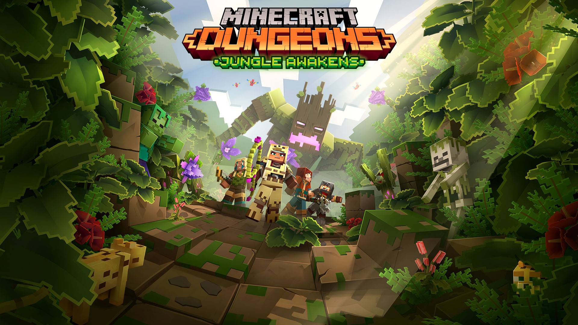 Arte de Minecraft Dungeons: O Despertar da Selva