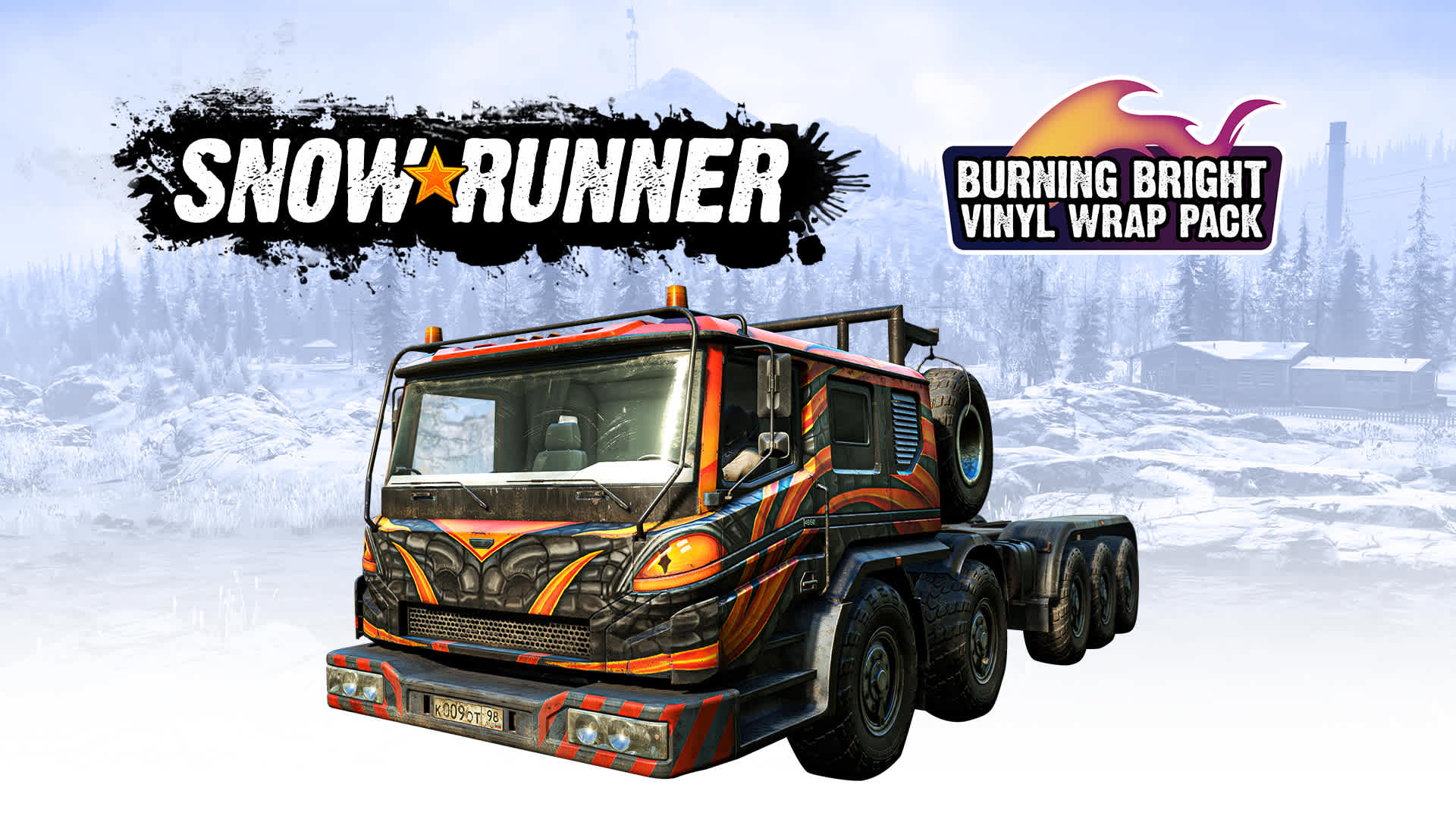 Copertina di SnowRunner - Burning Bright Vinyl Wrap Pack