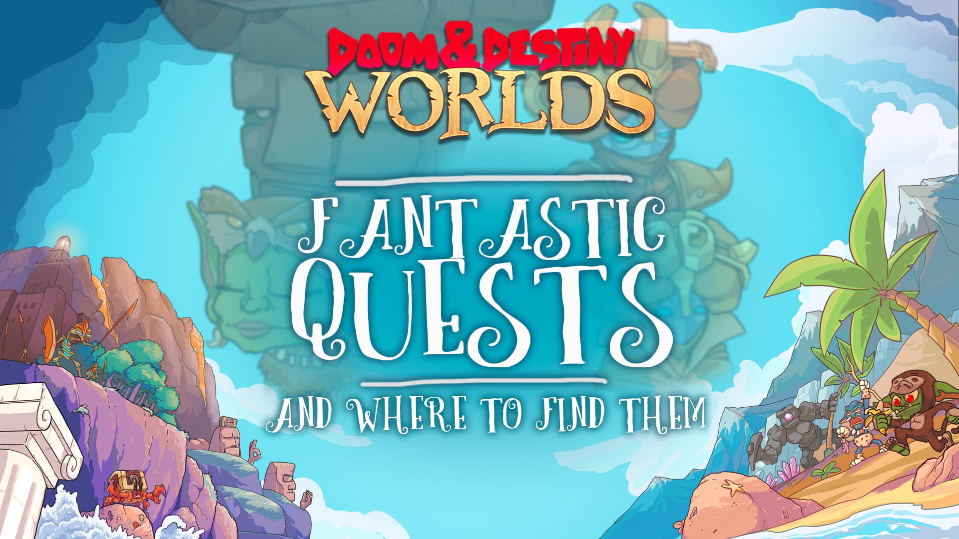 Copertina di Doom & Destiny Worlds - Fantastic Quests and Where to Find Them