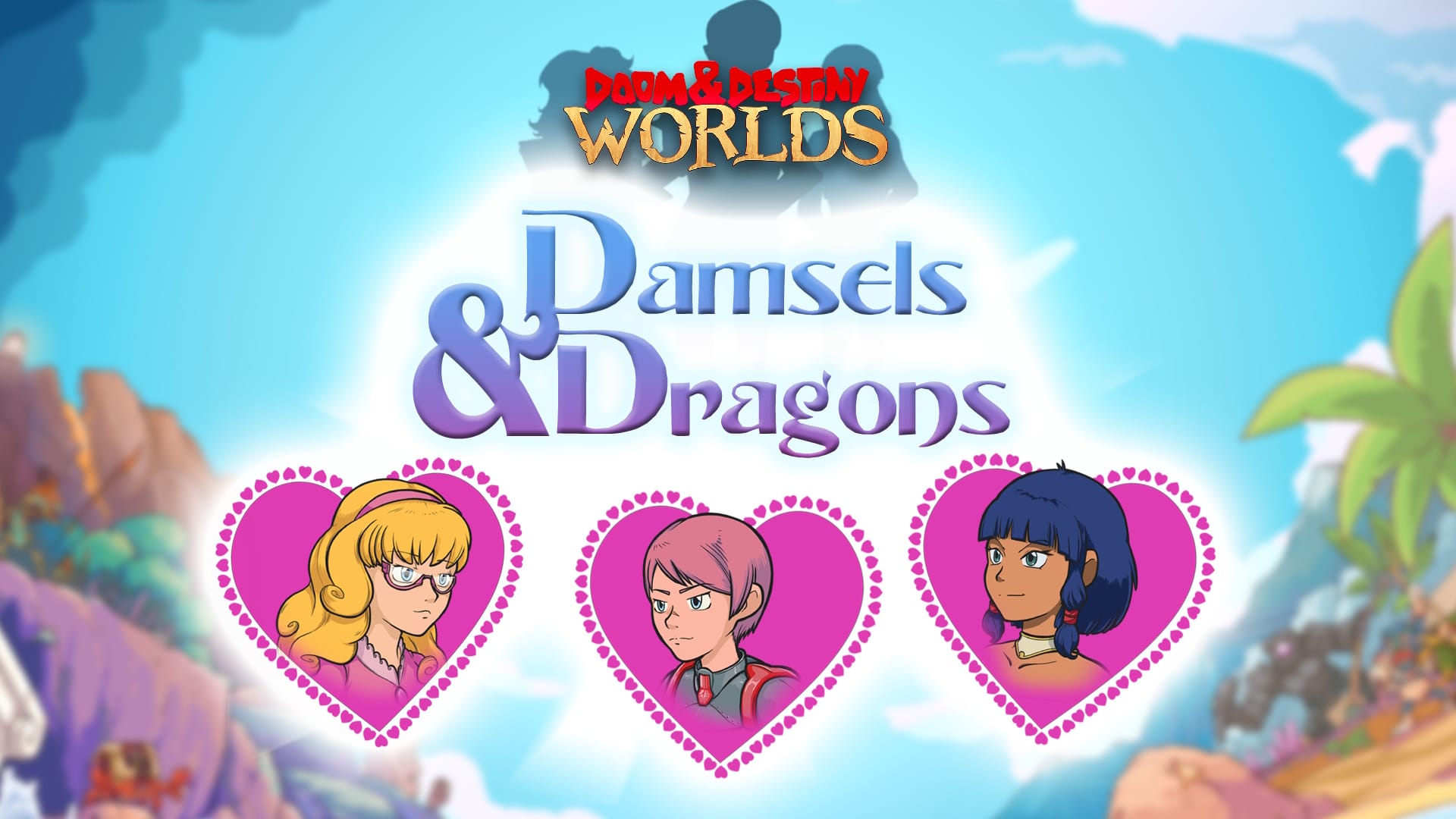 Copertina di Doom & Destiny Worlds - Damsels & Dragons