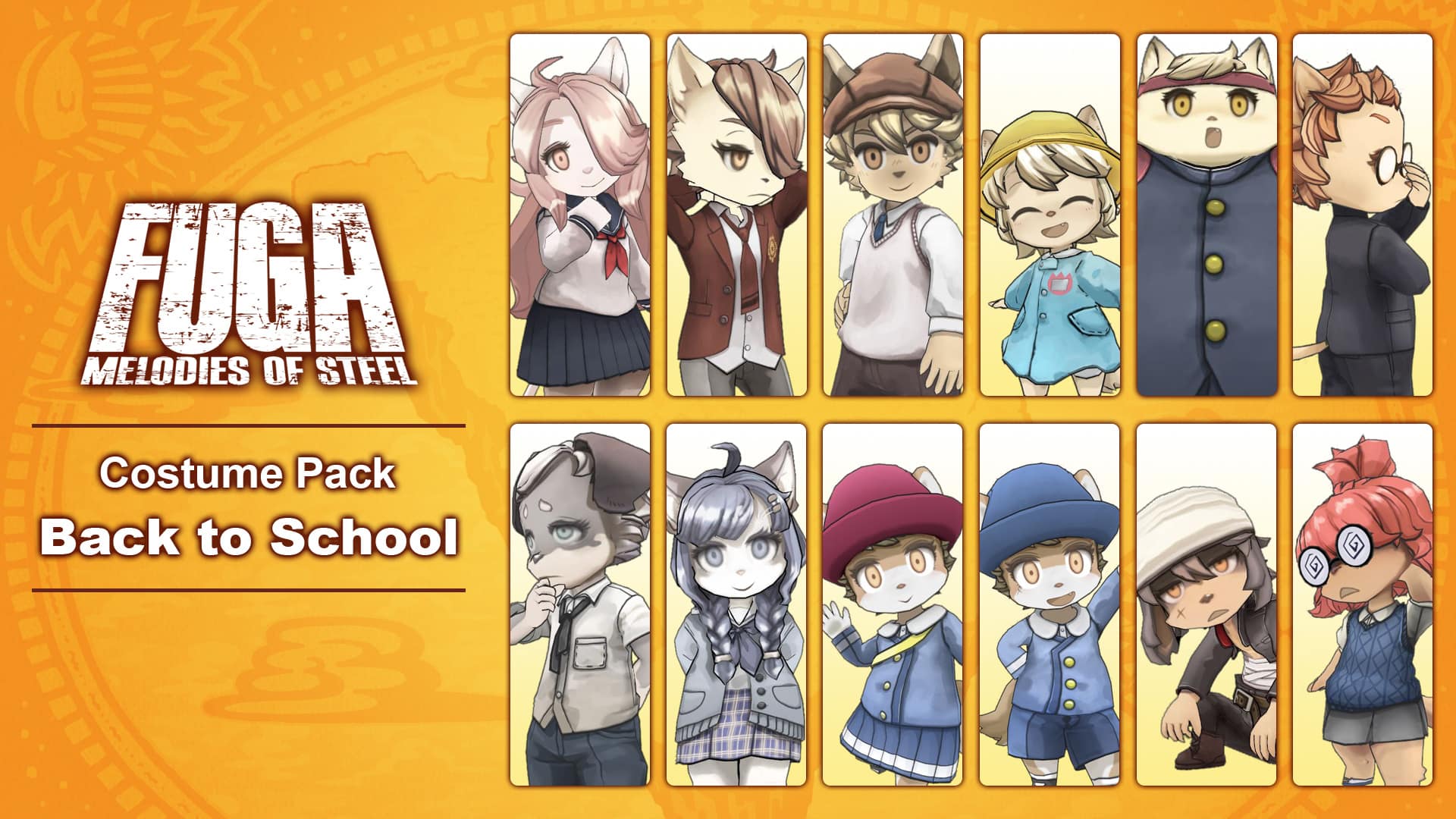 Copertina di Fuga: Melodies of Steel - Back to School Costume Pack