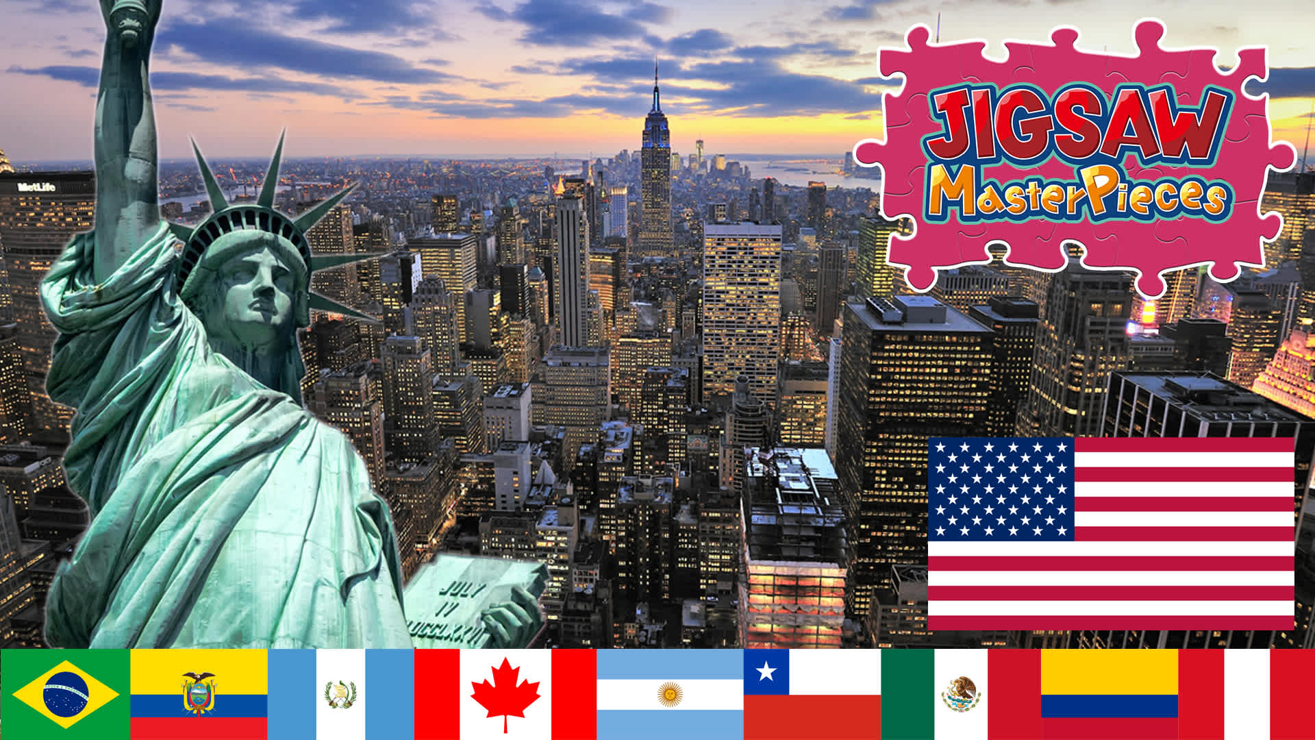 Copertina di Landscapes with Flags of the World - Americas vol.1