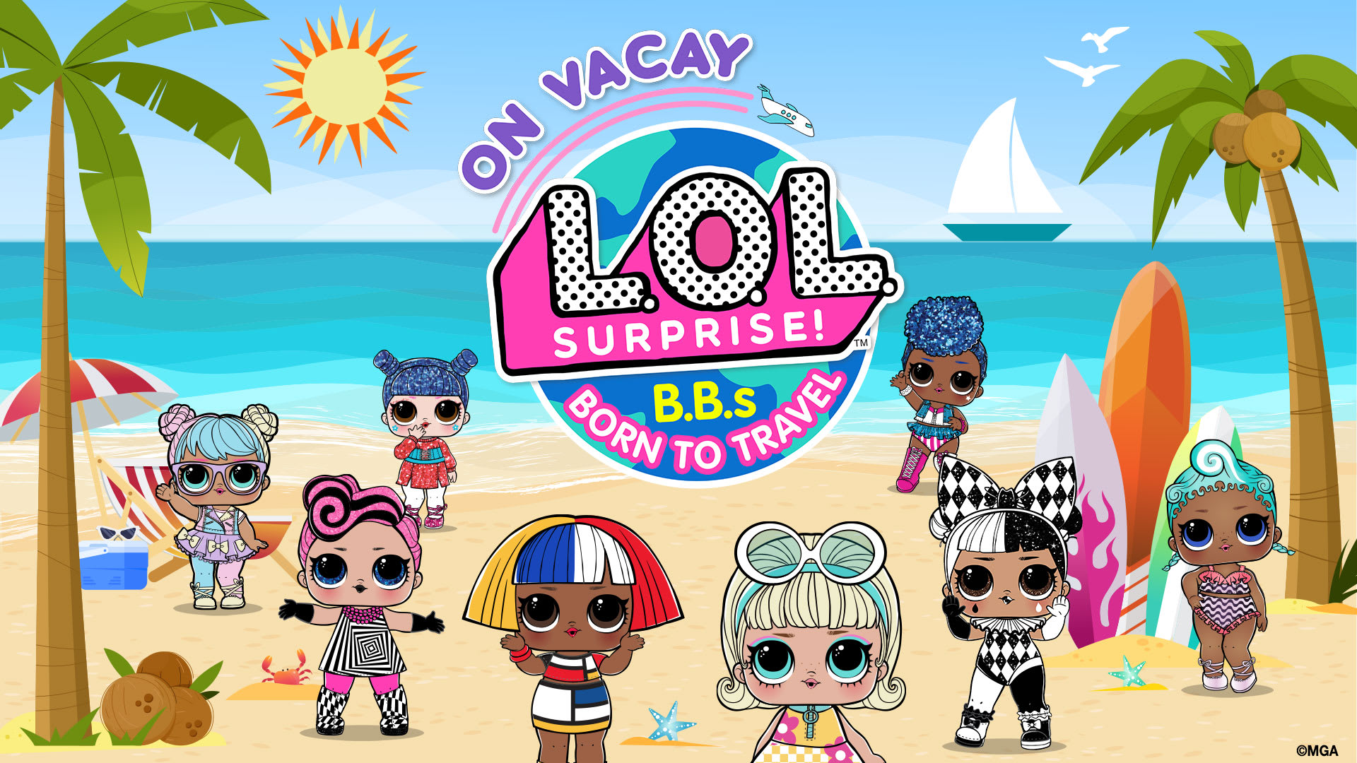 Copertina di L.O.L. Surprise! B.B.s BORN TO TRAVEL - On Vacay