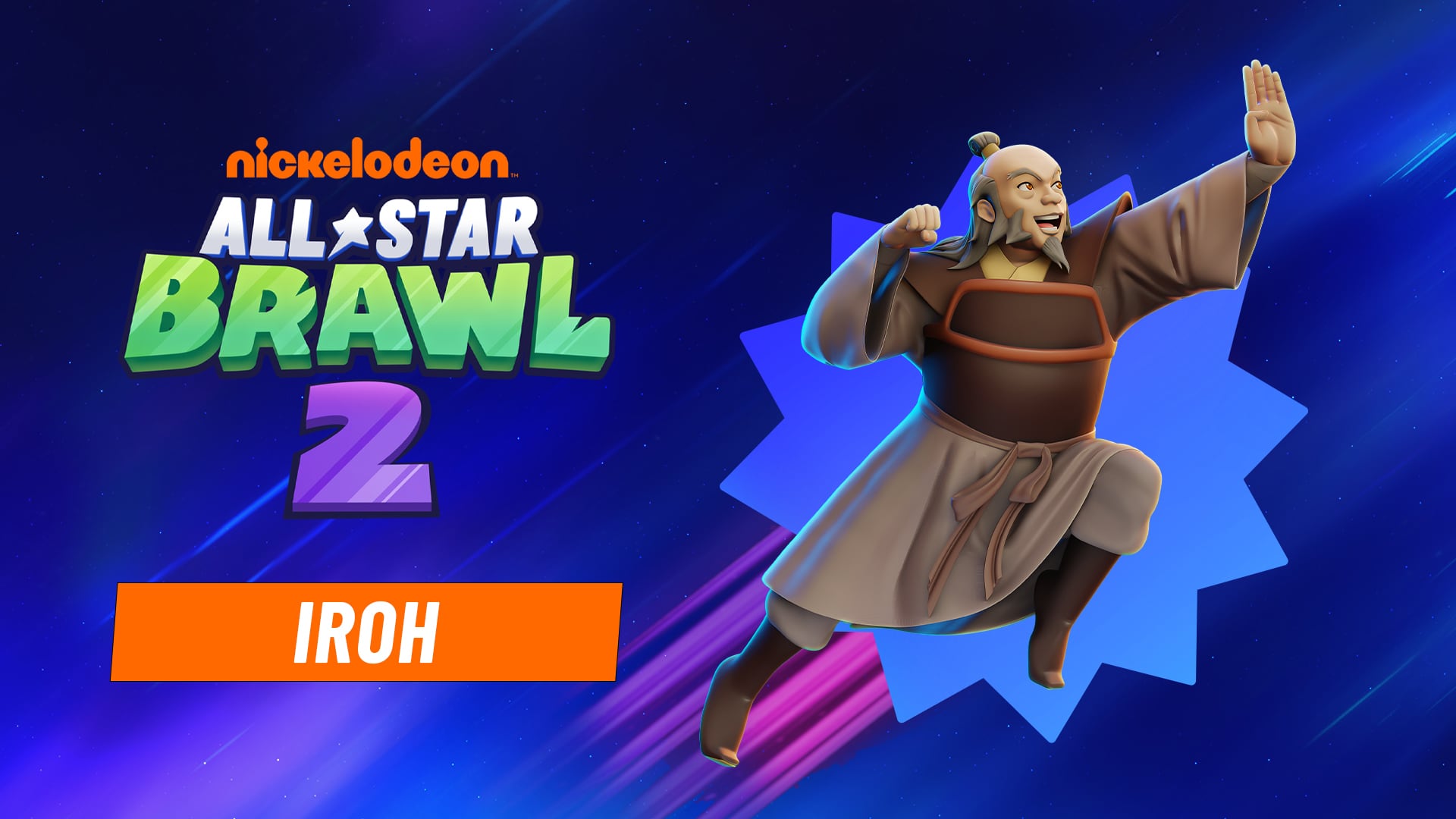 Arte de Nickelodeon All-Star Brawl 2 Iroh Brawl Pack