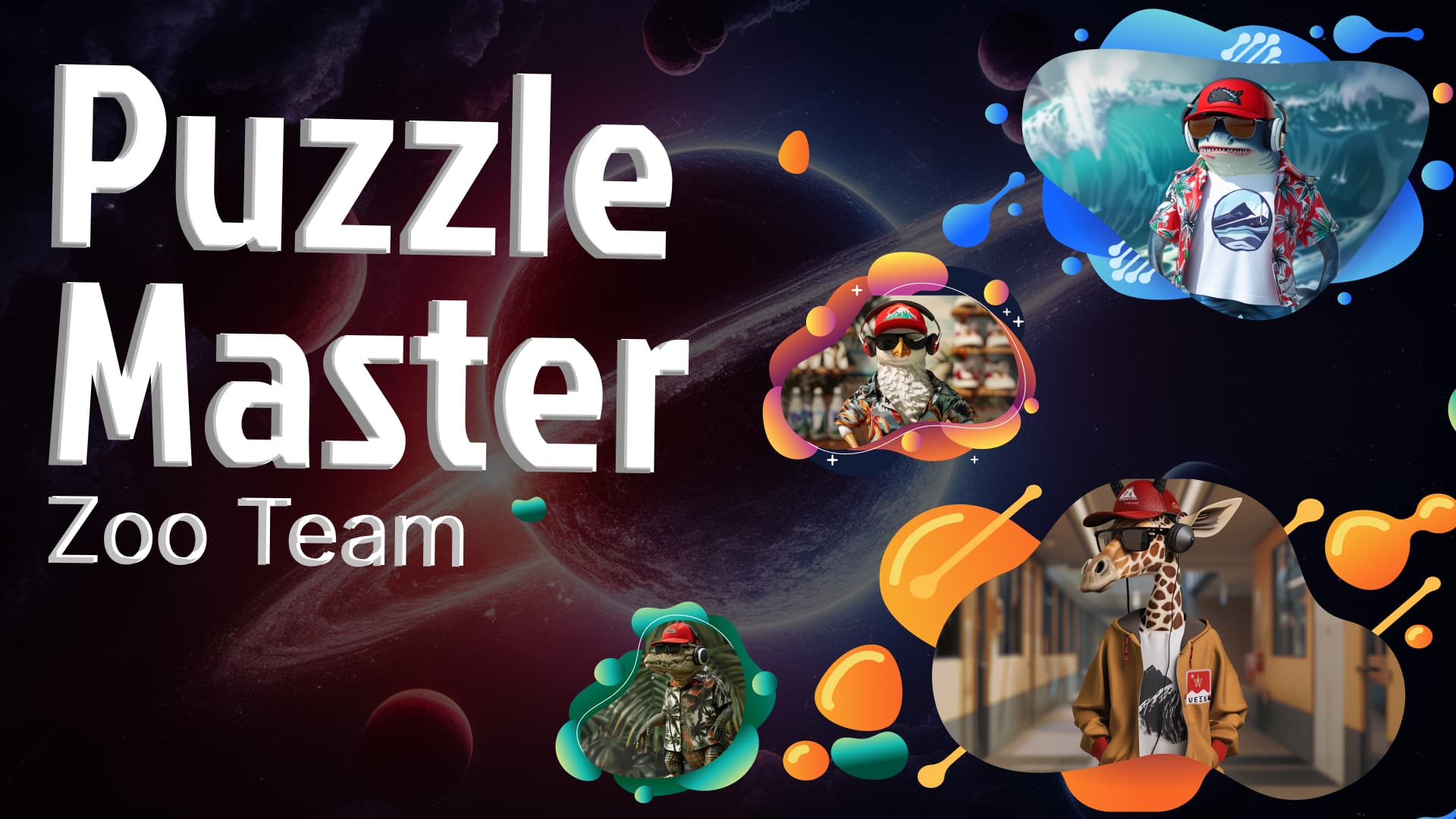 Copertina di Puzzle Master: Zoo Team - 10 new puzzles