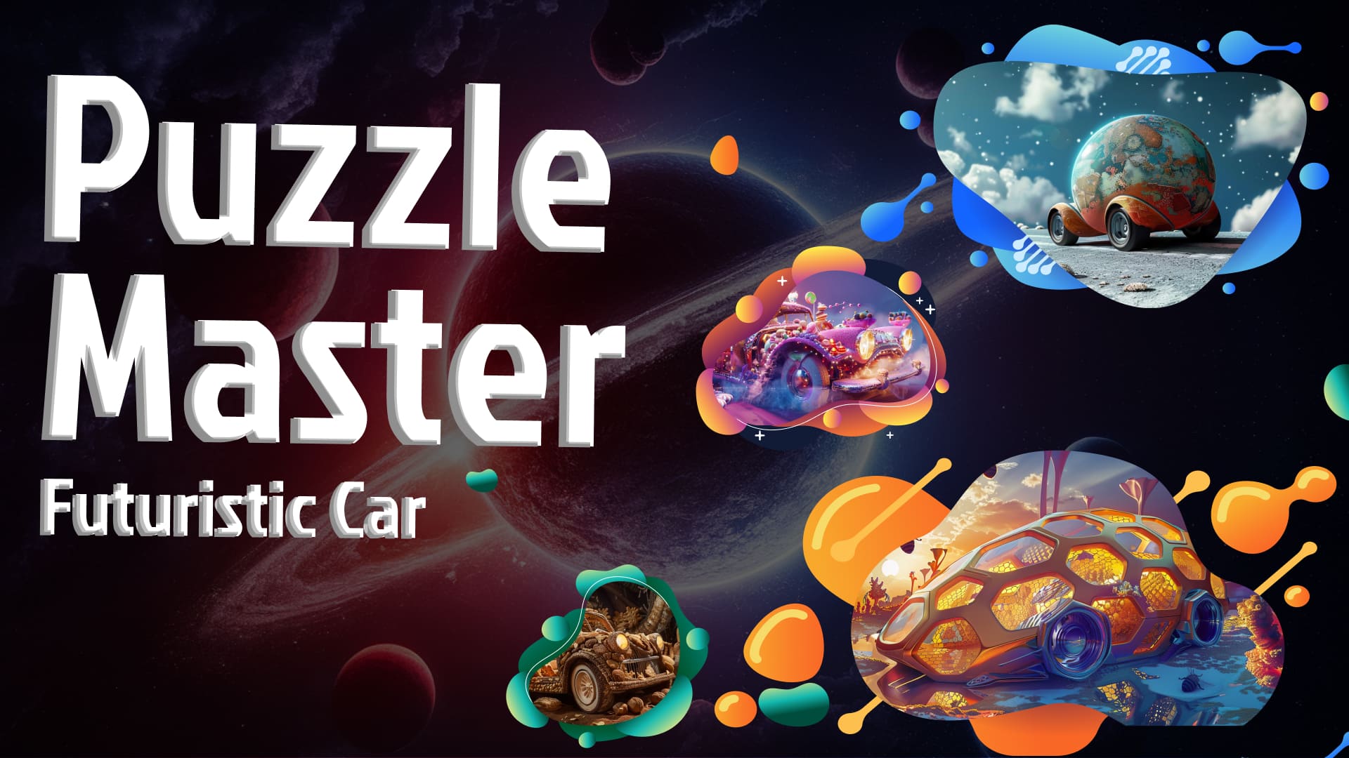Copertina di Puzzle Master: Futuristic Car - 18 new puzzles