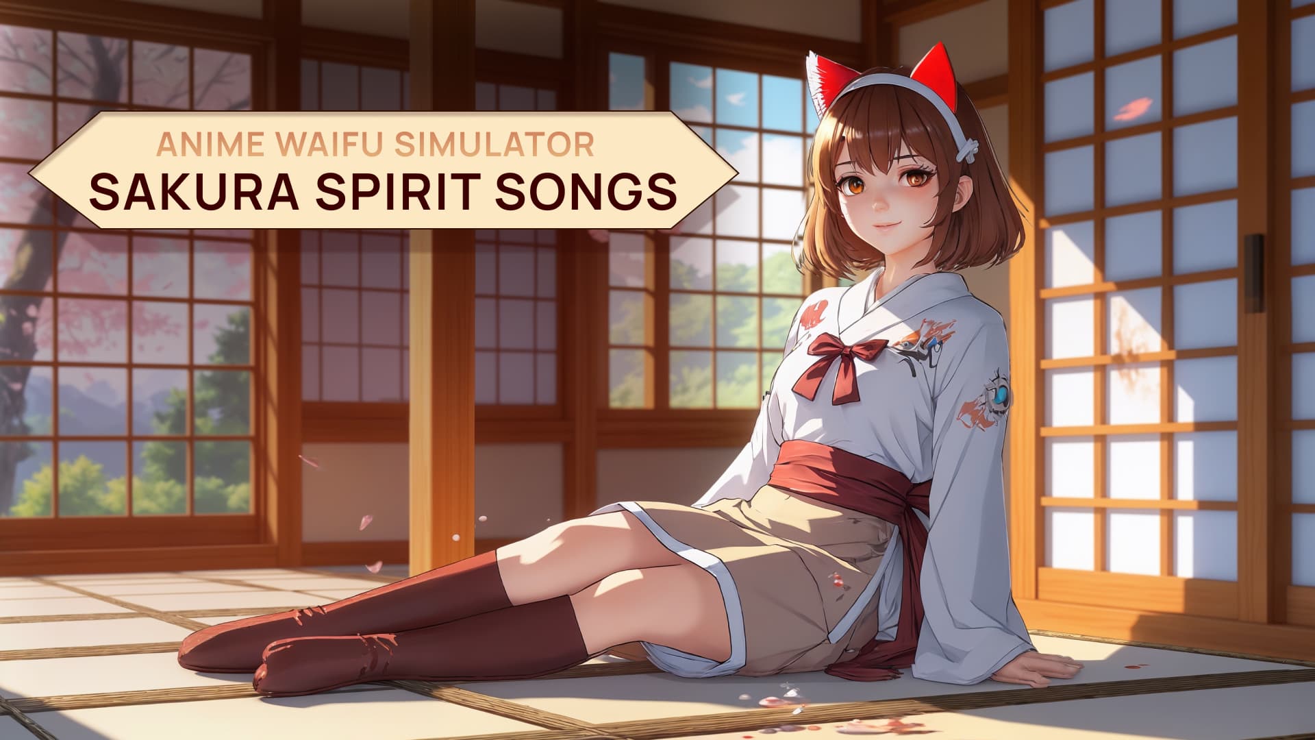 Copertina di Anime Waifu Simulator: Sakura Spirit Songs