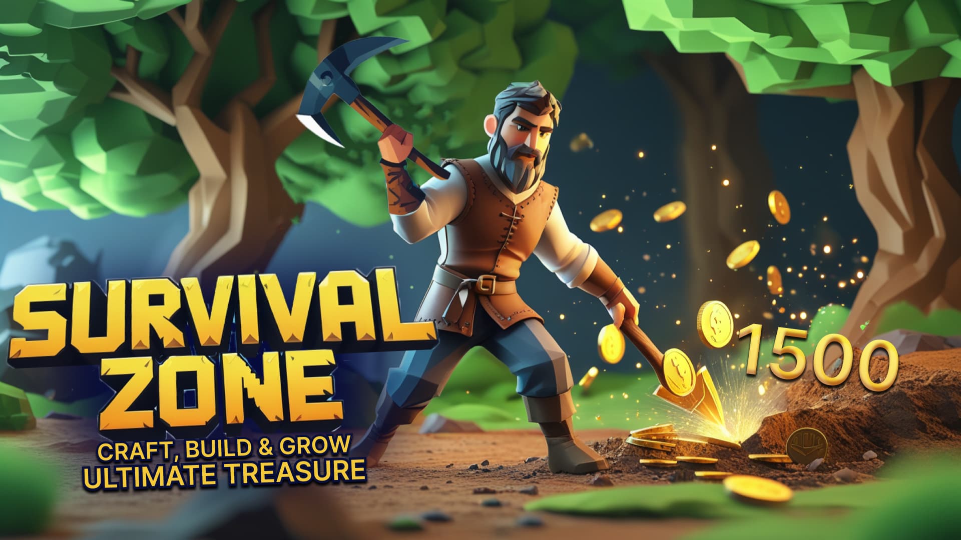Copertina di Survival Zone: Craft, Build & Grow Ultimate Treasure