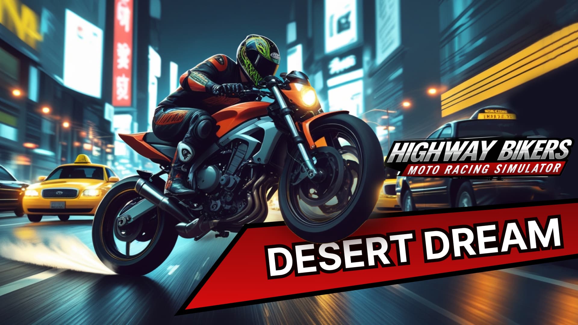 Copertina di Highway Bikers: Moto Racing Simulator DESERT DREAM