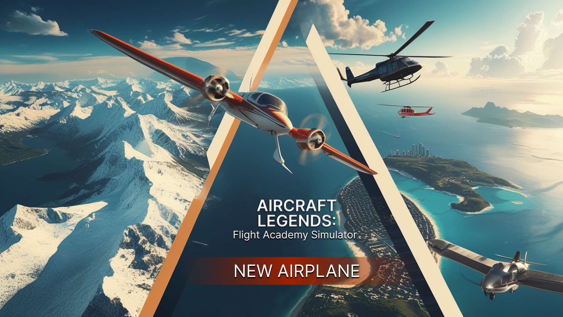 Copertina di Aircraft Legends: Flight Academy Simulator NEW AIRPLANE