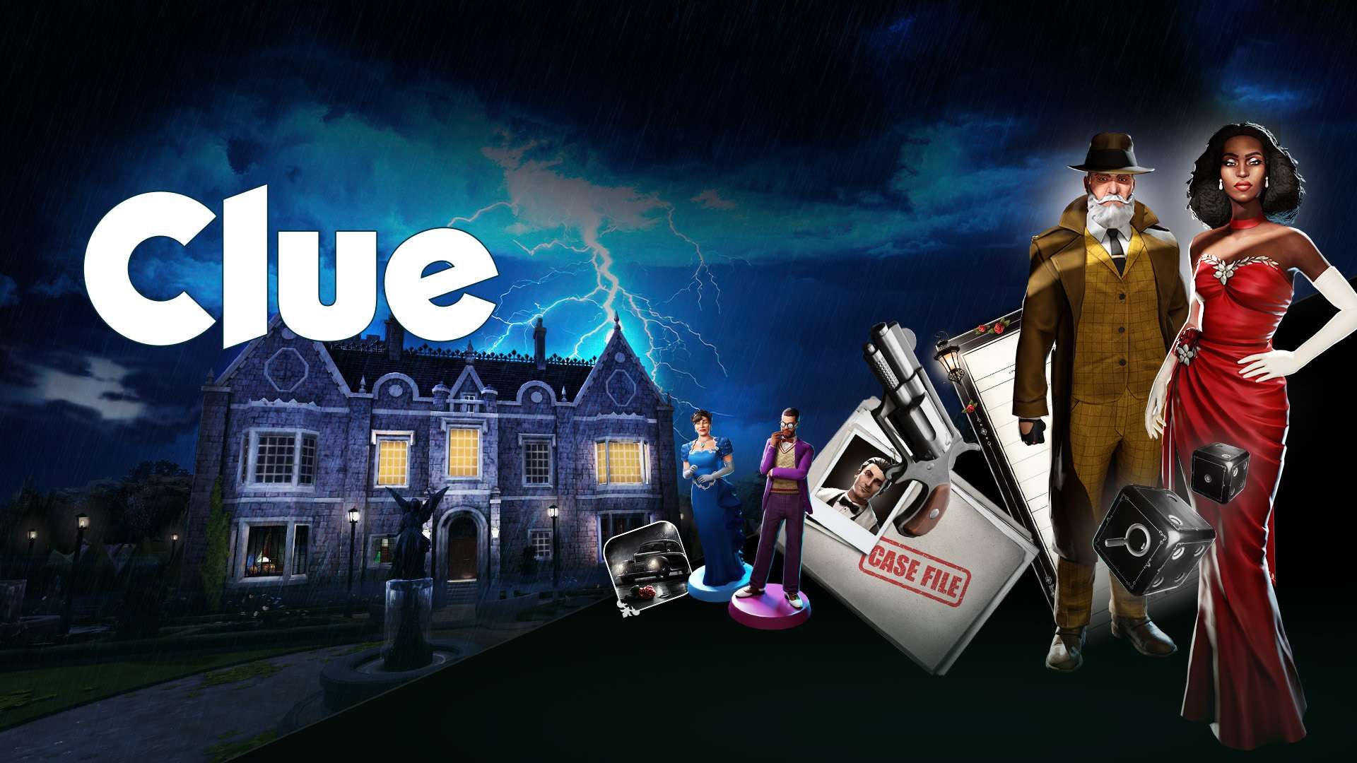 Copertina di Clue: Noir Mansion Crime Scene