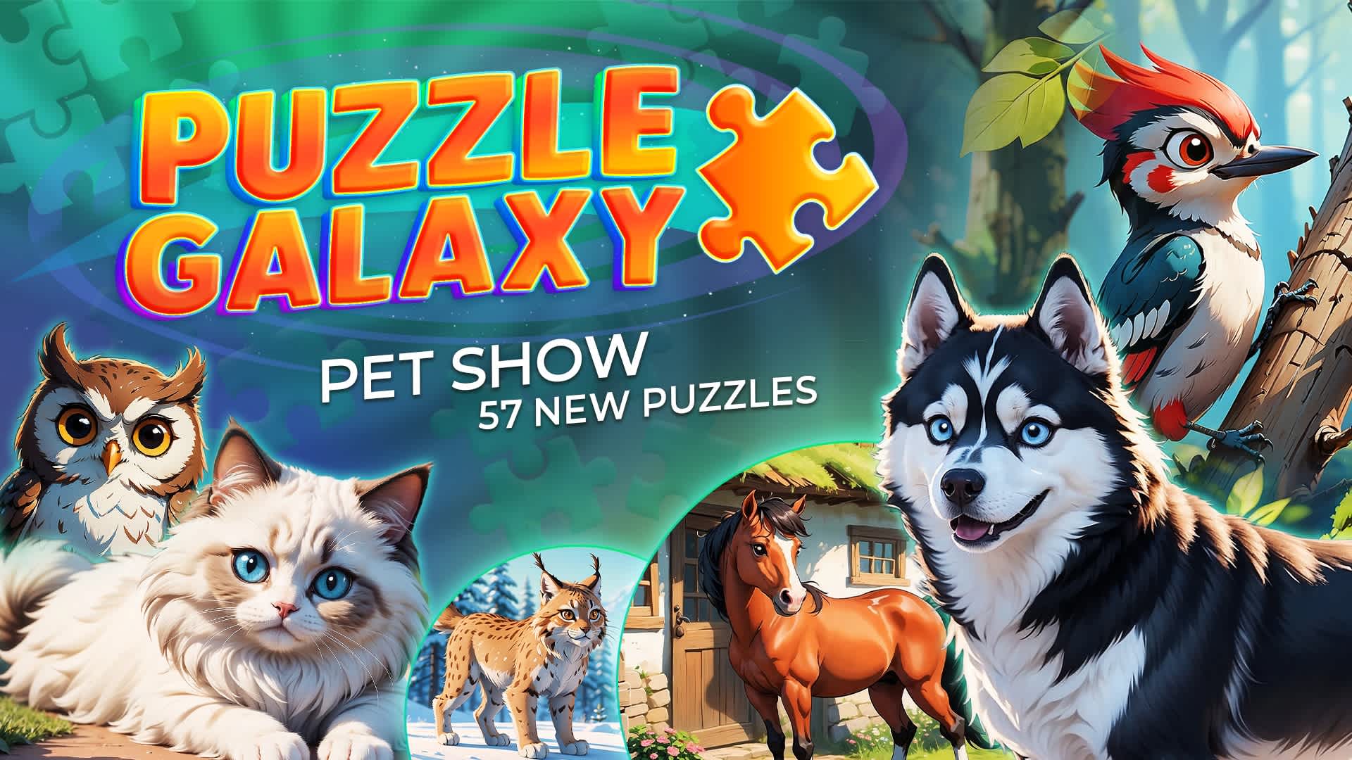 Puzzle Galaxy: Pet Show - 57 new puzzles para Nintendo Switch