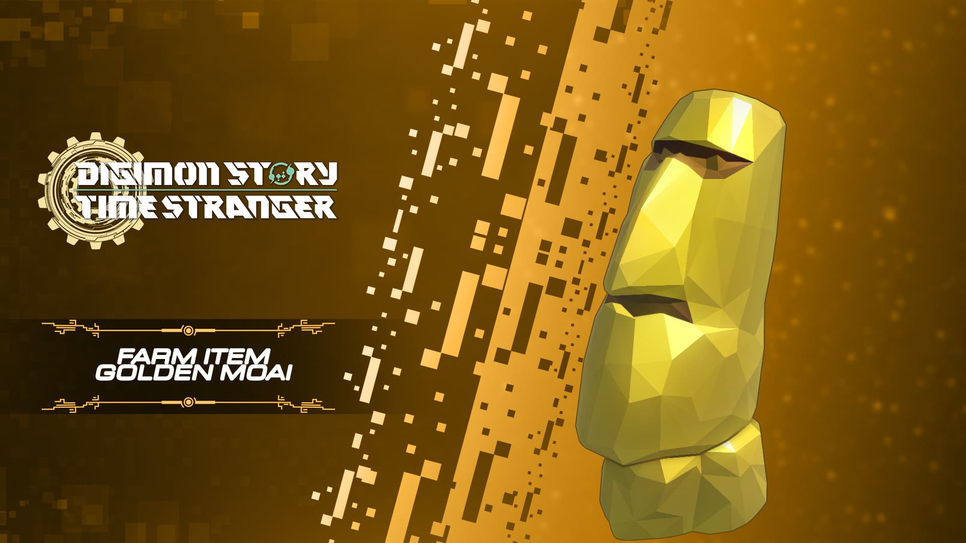 Digimon Story Time Stranger - Farm Item Golden Moai for Nintendo