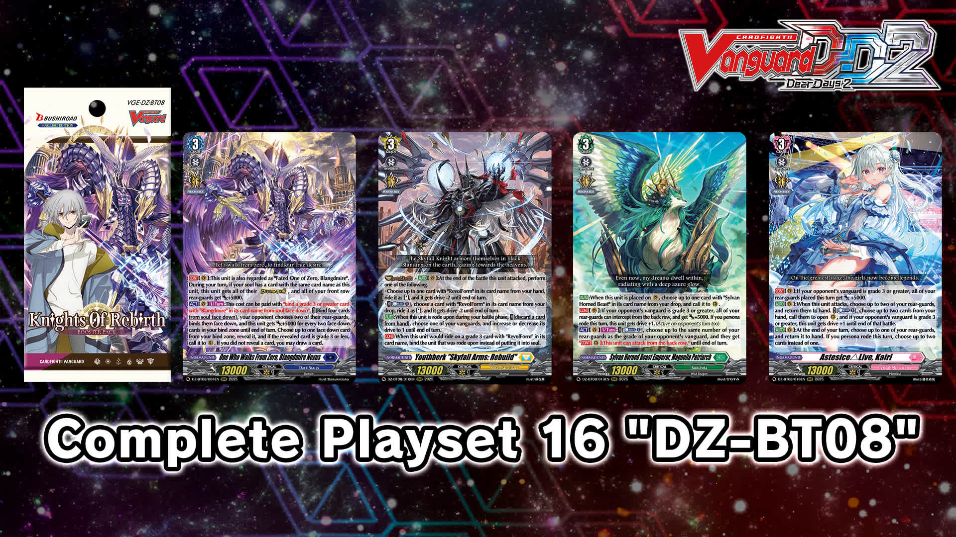 Cardfight!! Vanguard DD 2:Complete Playset 16 