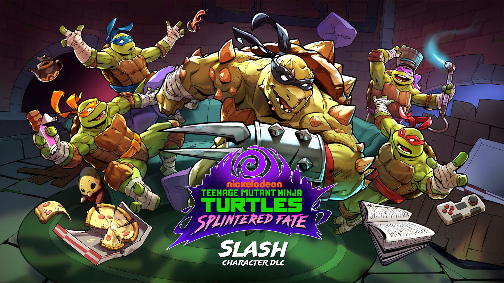 Copertina di Teenage Mutant Ninja Turtles: Splintered Fate - Slash Character DLC