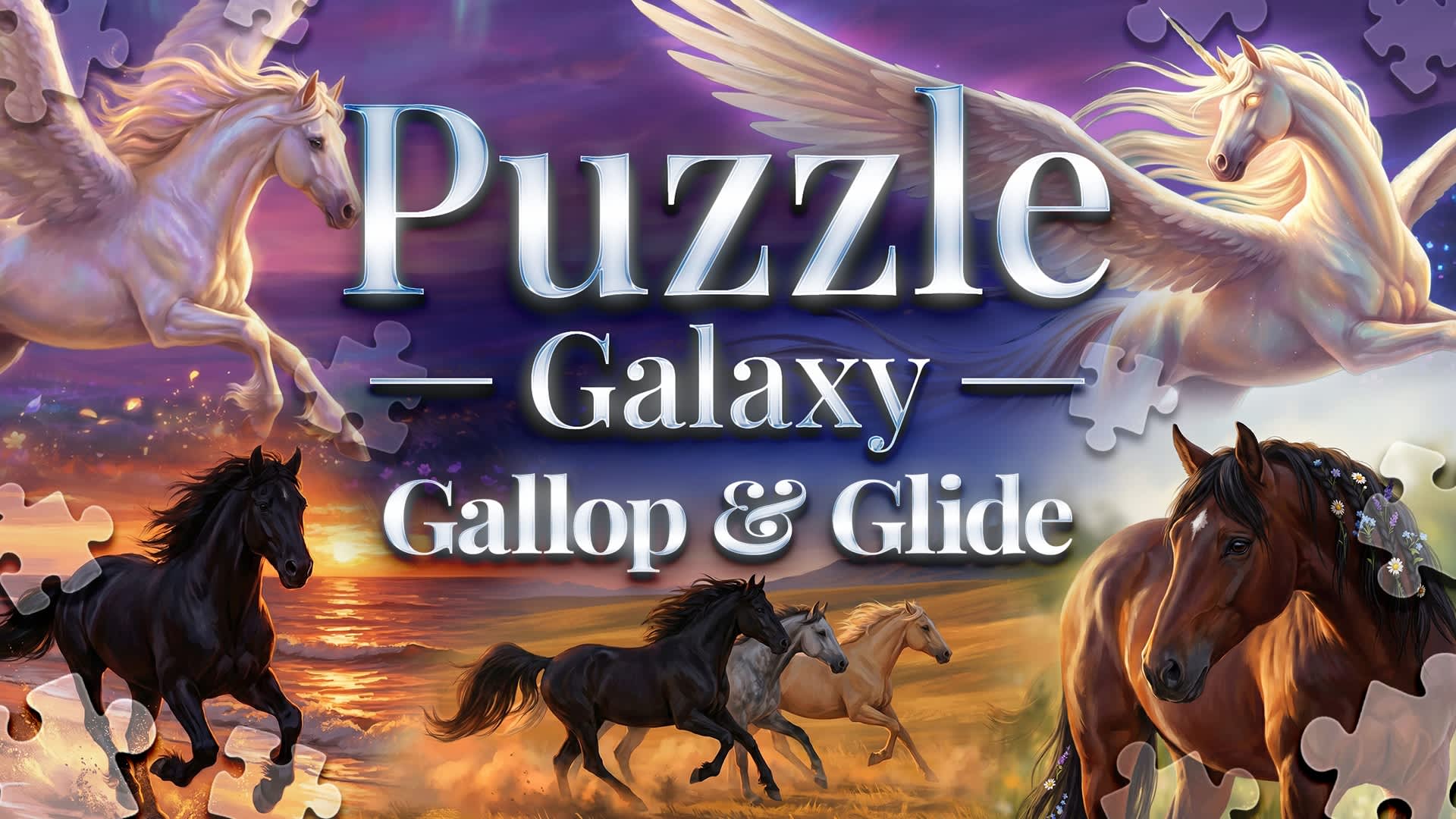 Puzzle Galaxy: Gallop & Glide - 58 new puzzles for Nintendo Switch