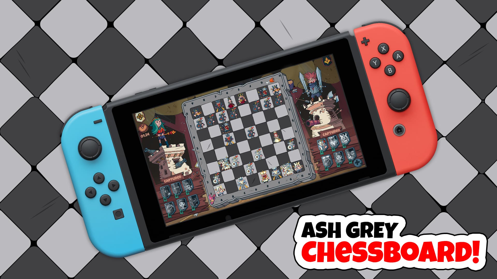 あ*様 Nintendo Switch Ash Grey Chessboard for Nintendo Switch - Nintendo Official Site