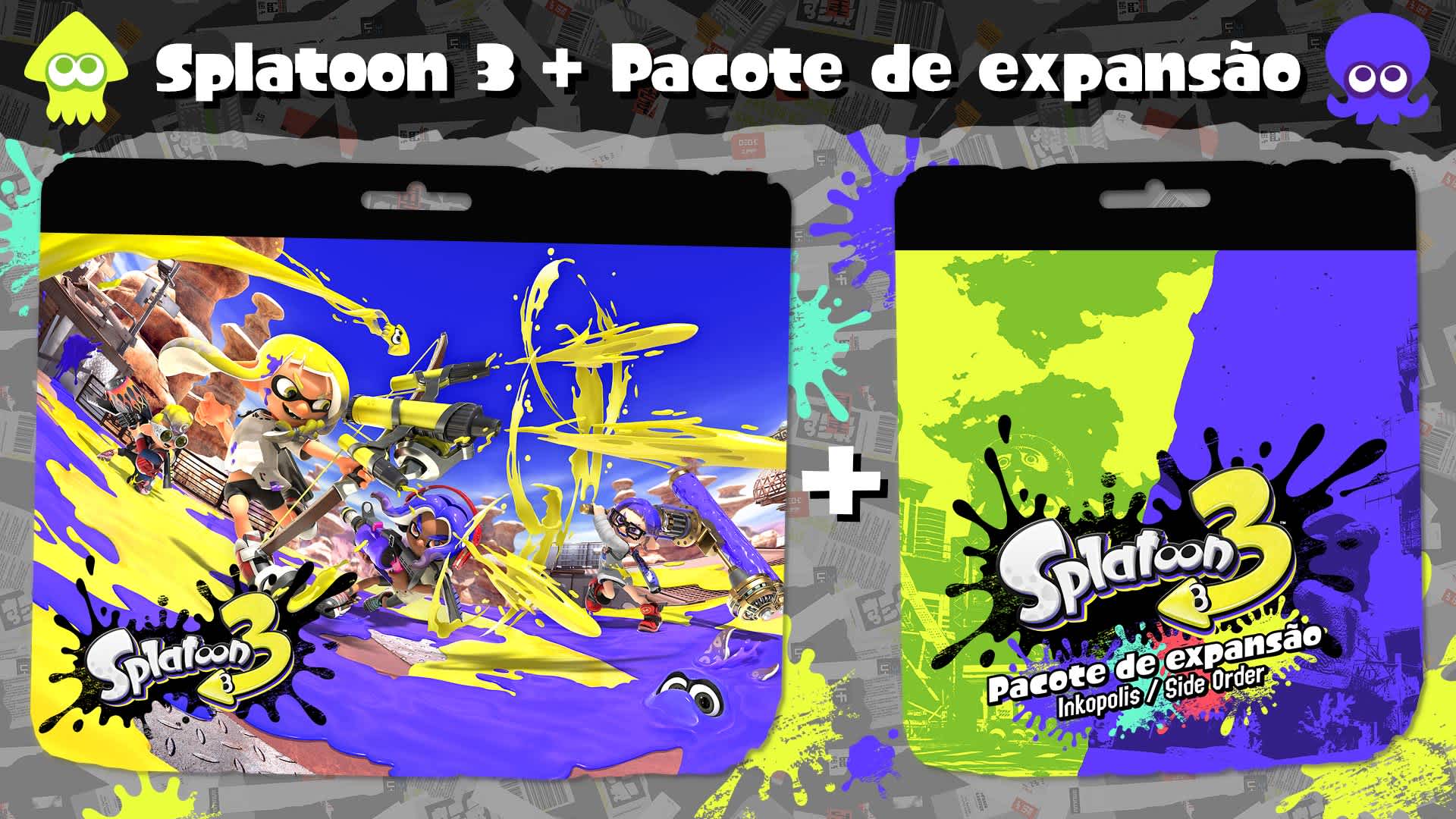 Pacote Splatoon™ 3 (Jogo + Pacote de expansão) para Nintendo