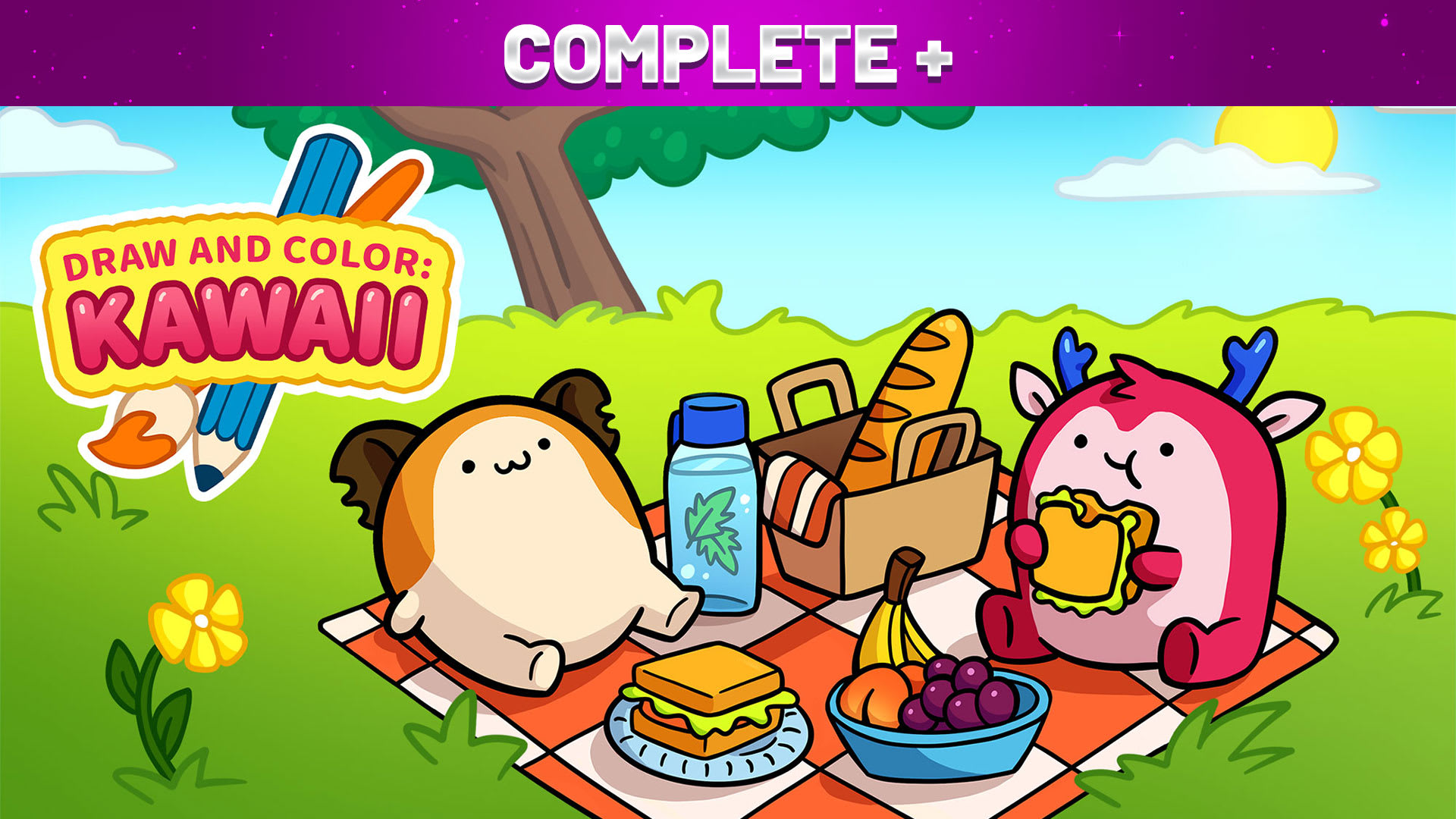Copertina di DRAW AND COLOR: KAWAII Complete +