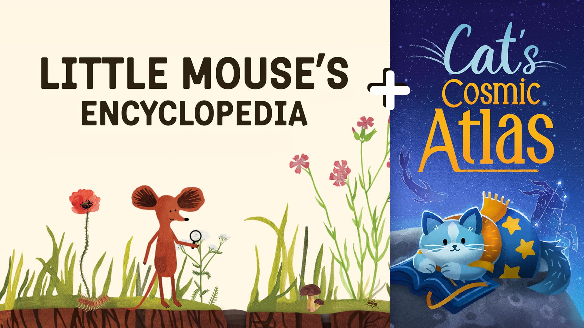 Copertina di Little Mouse's Encyclopedia + Cat's Cosmic Atlas
