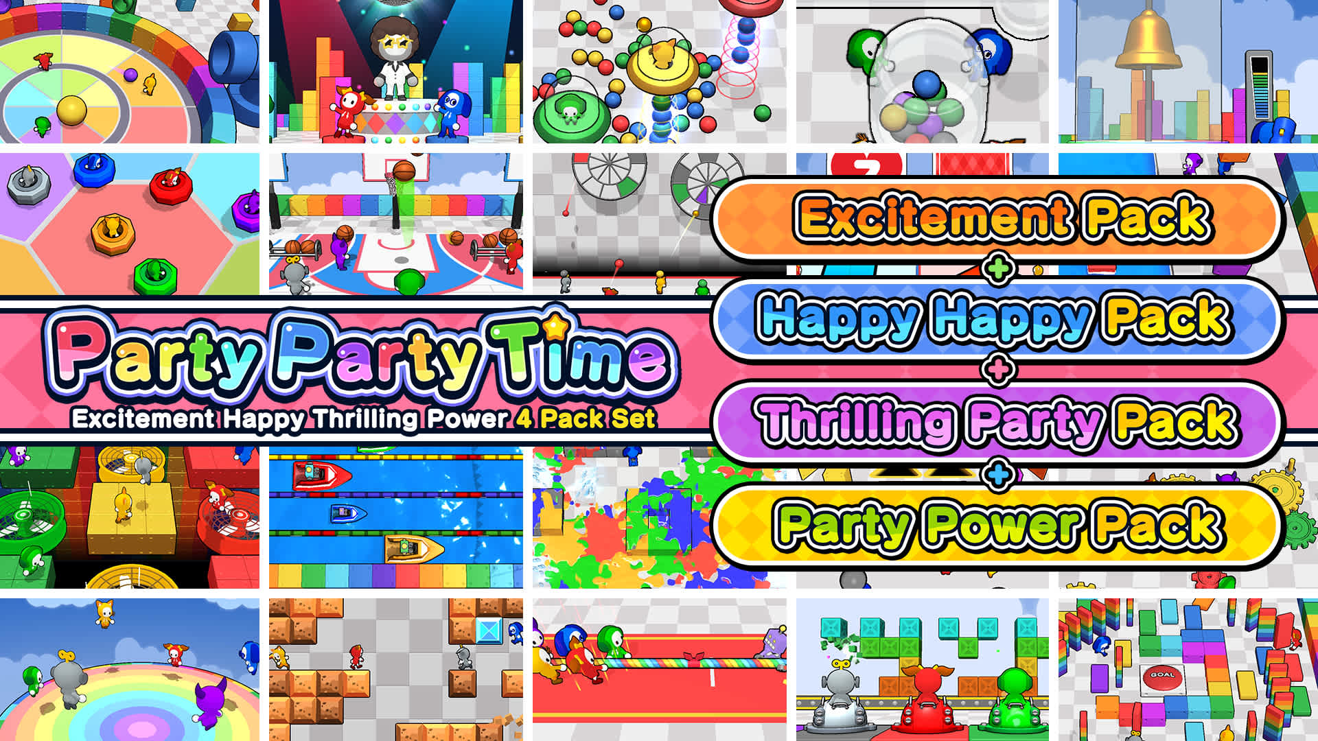 Copertina di Excitement Happy Thrilling Power 4 Pack Set