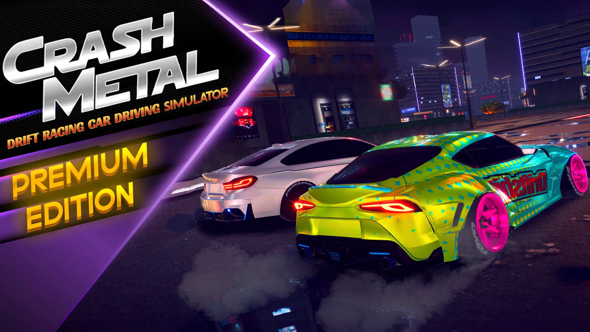 Copertina di CrashMetal - Drift Racing Car Driving Simulator - PREMIUM EDITION