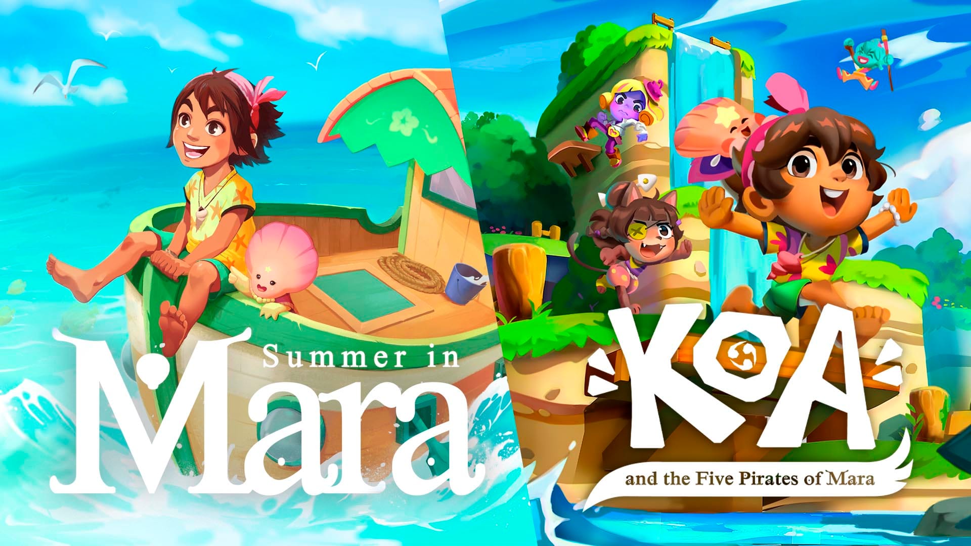 Copertina di Summer in Mara + Koa and the Five Pirates of Mara
