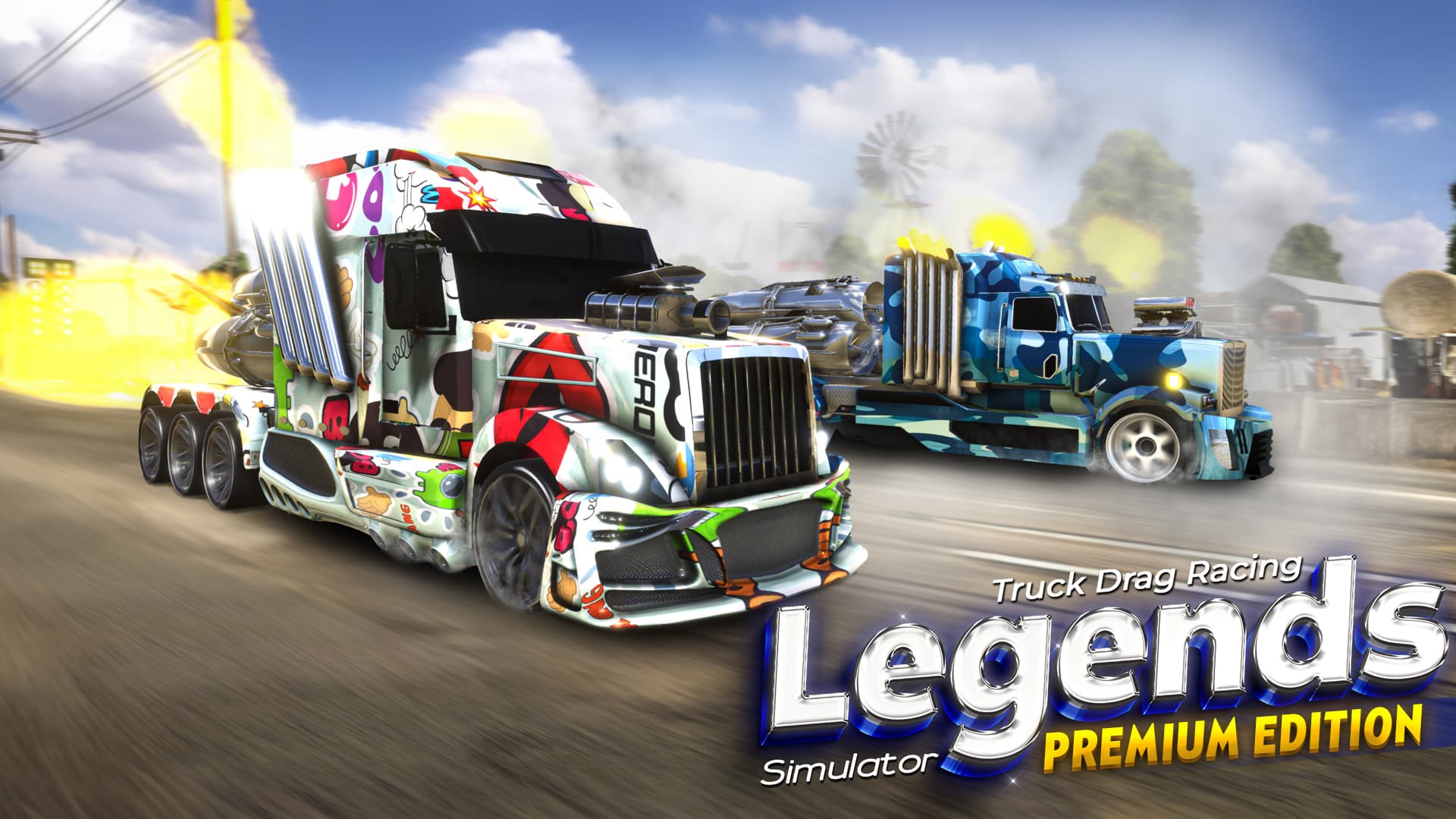 Copertina di Truck Drag Racing Legends Simulator: Premium Edition