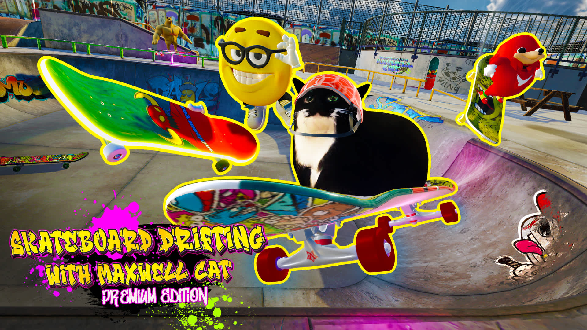Copertina di Skateboard Drifting with Maxwell Cat: Premium Edition