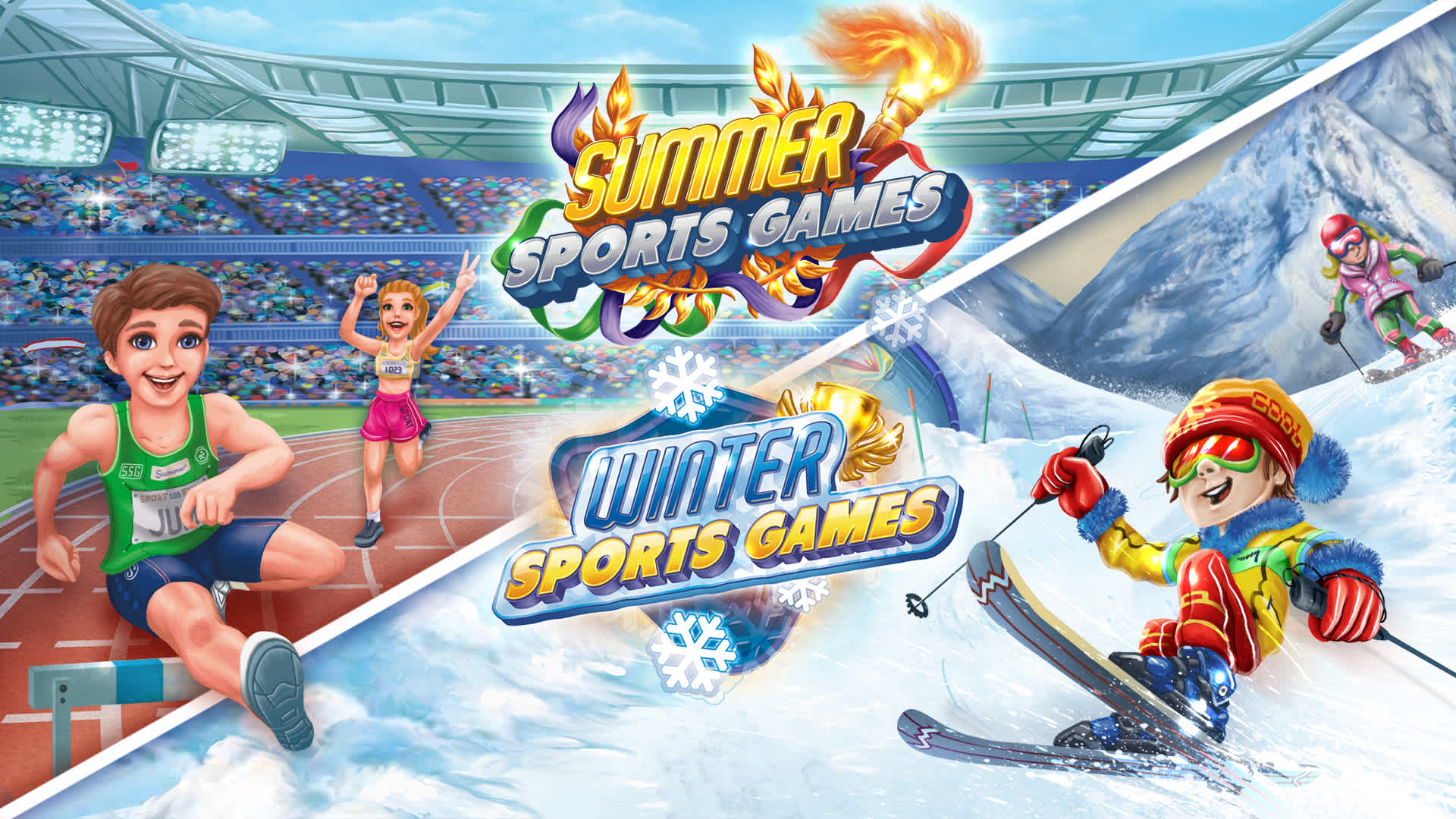 Copertina di Summer and Winter Sports Games Bundle