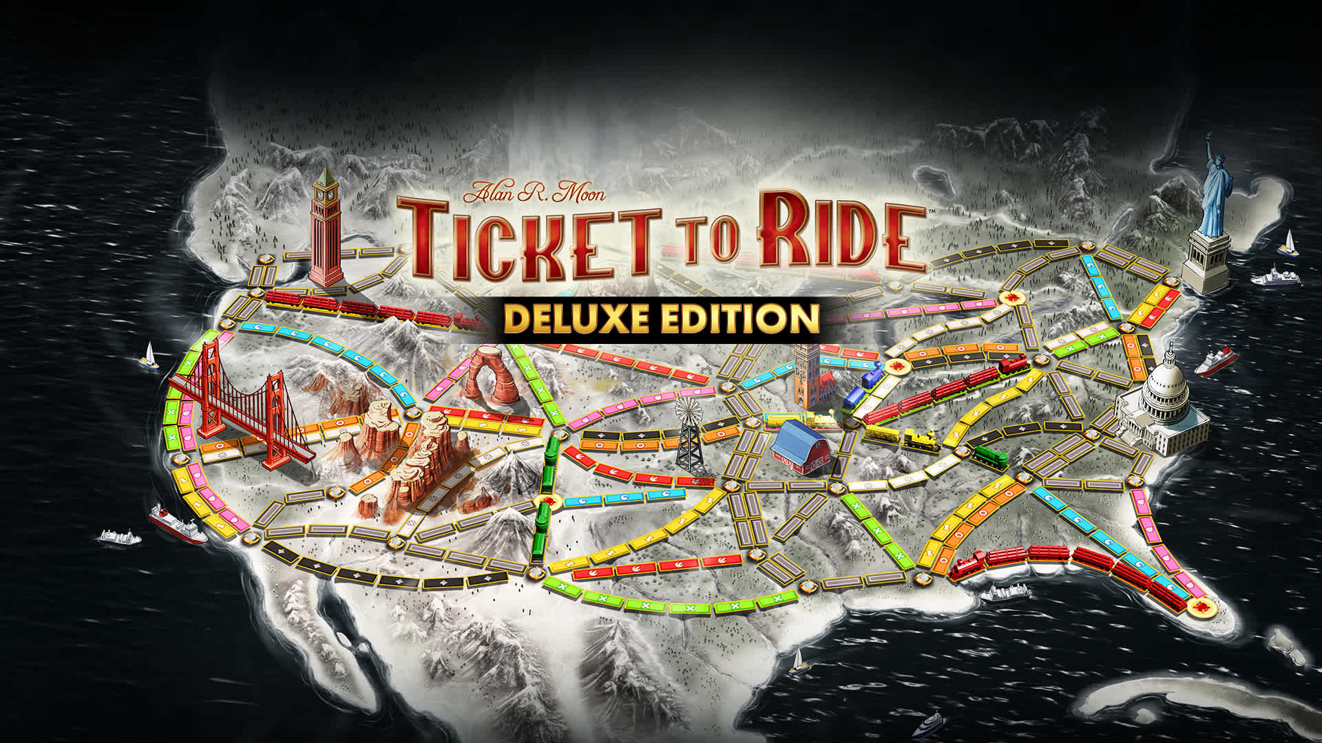 Copertina di Ticket to Ride: Deluxe Edition