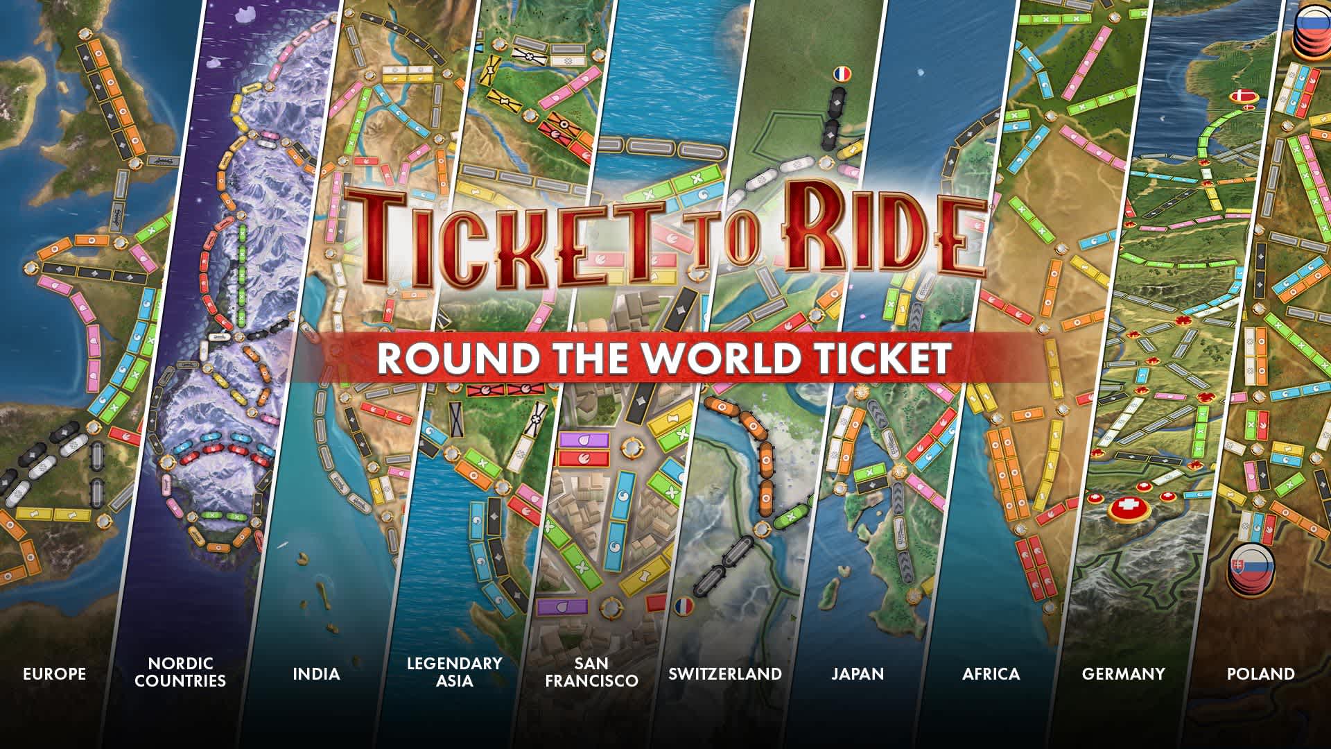 Copertina di Ticket to Ride: Round the World Ticket