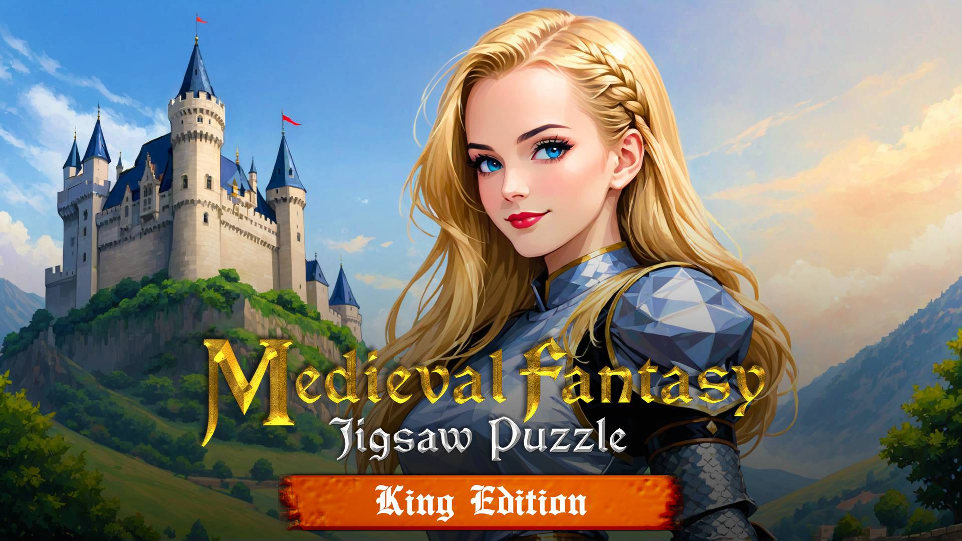 Copertina di Medieval Fantasy: Jigsaw Puzzle King Edition
