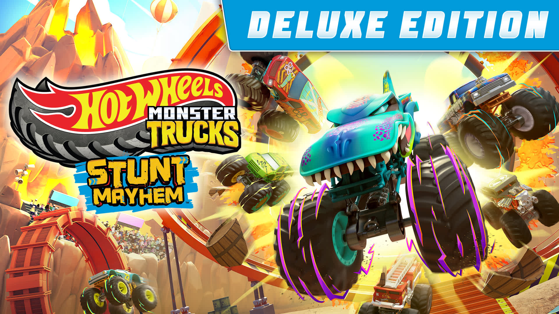 Copertina di Hot Wheels Monster Trucks: Stunt Mayhem Deluxe Edition