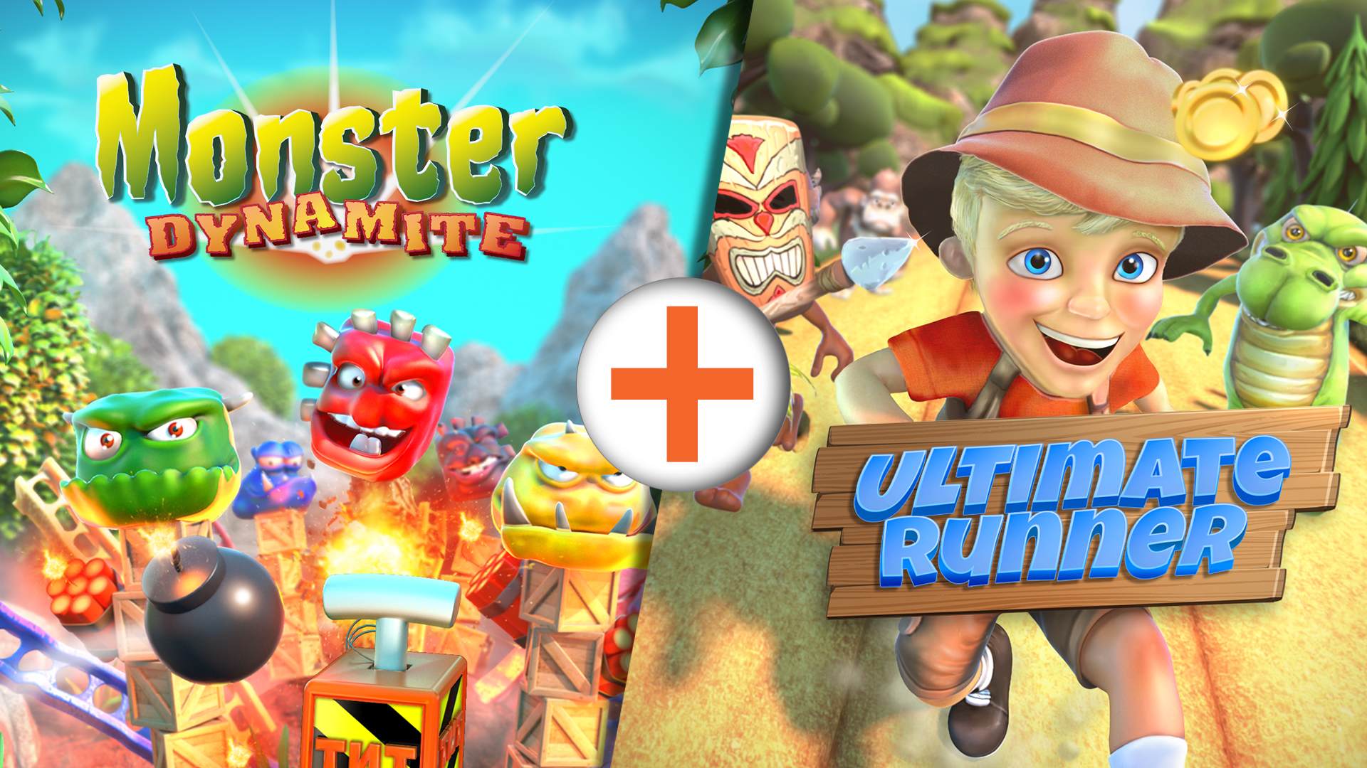 Copertina di Bundle: Monster Dynamite + Ultimate Runner