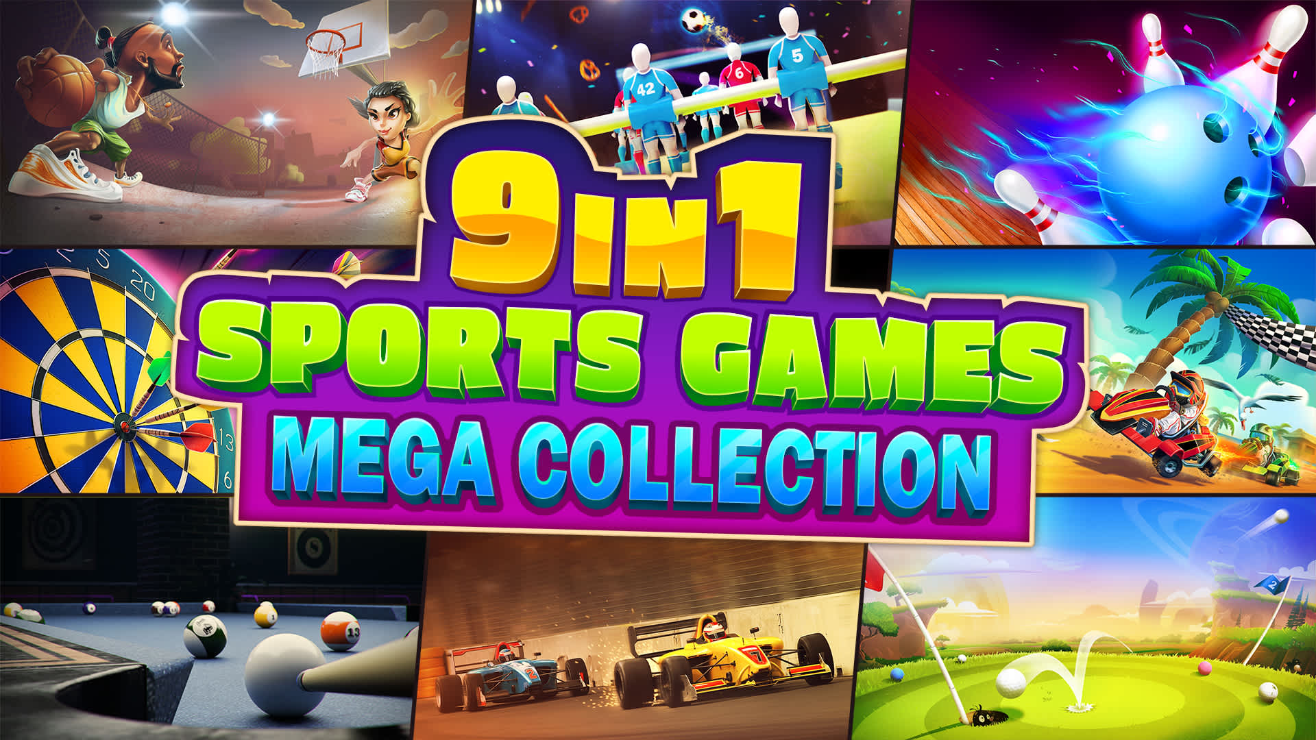 9 in 1 Sports Games Mega Collection for Nintendo Switch - Nintendo