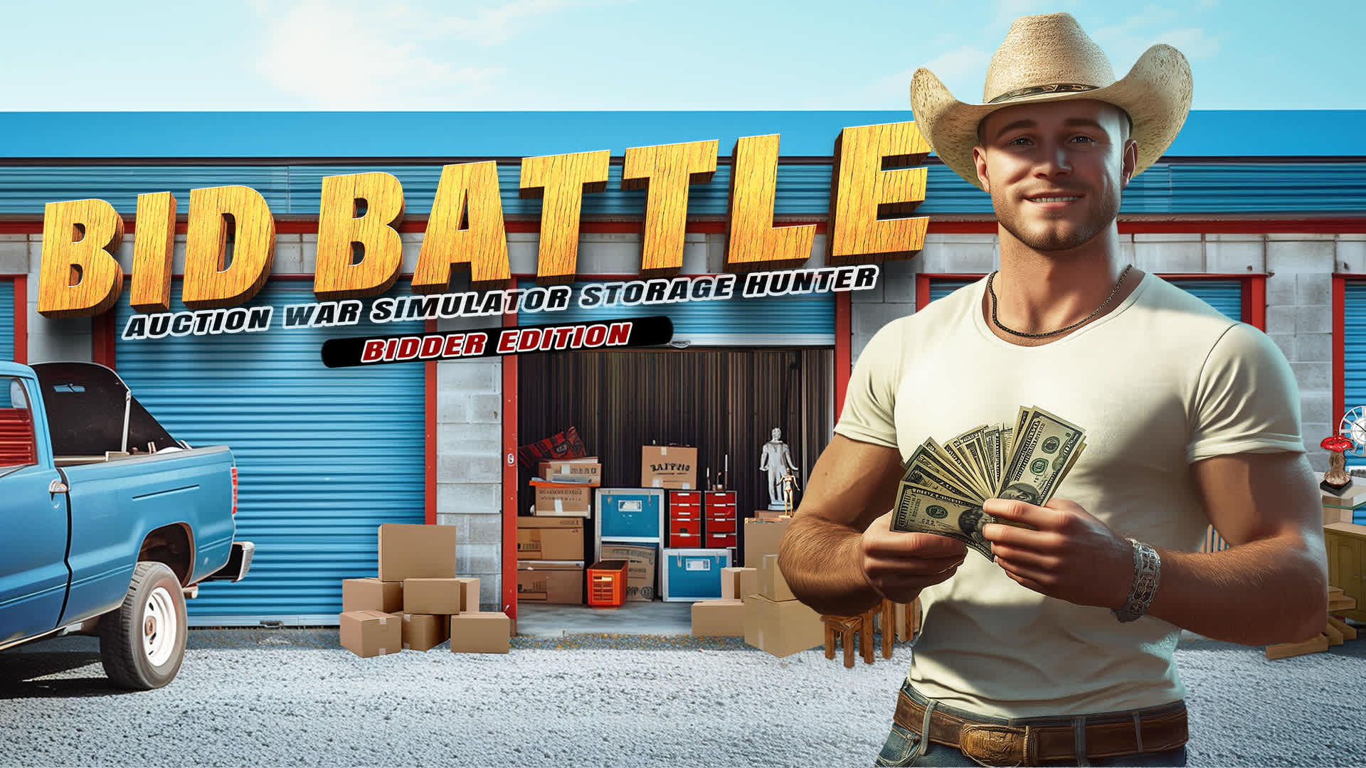 Copertina di Bid Battle: Auction War Simulator Storage Hunter - Bidder Edition