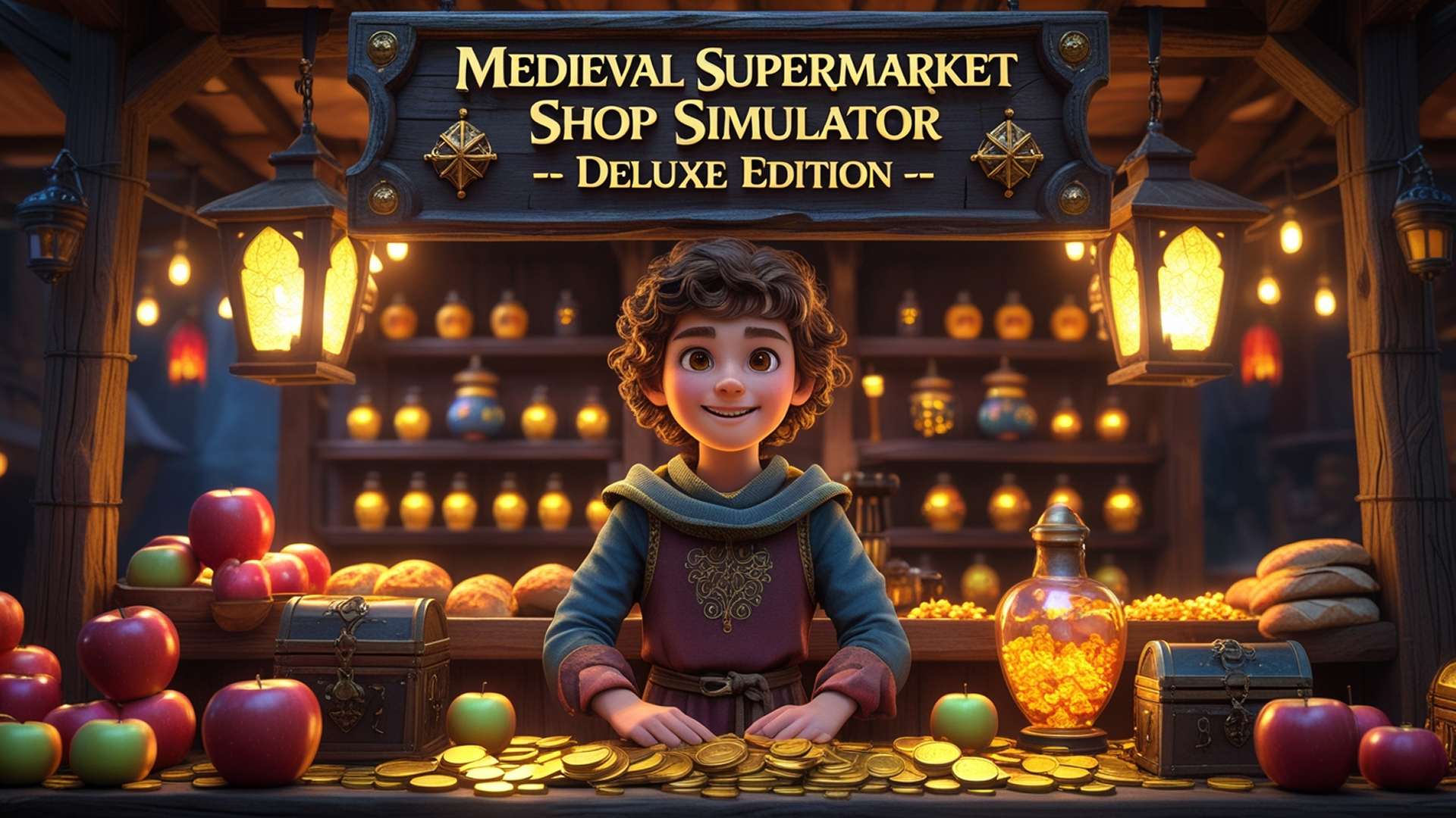 Copertina di Medieval Supermarket Shop Simulator Deluxe Edition