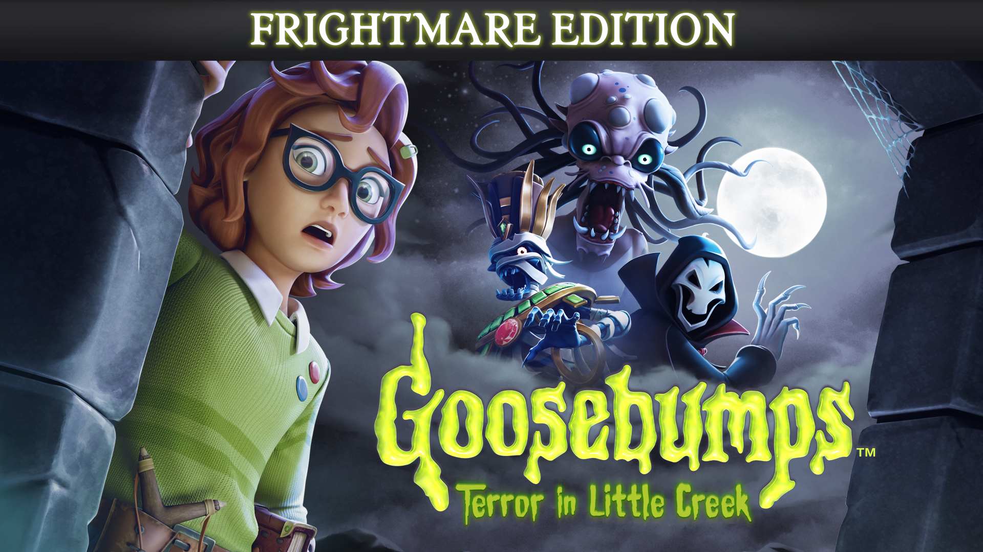 Copertina di Goosebumps Terror in Little Creek - Frightmare Edition