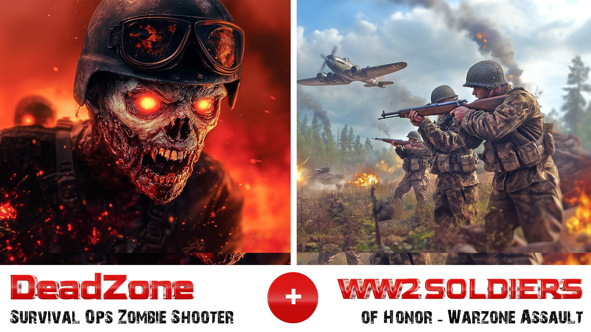 Copertina di DeadZone: Survival Ops Zombie Shooter & WW2 Soldiers of Honor - Warzone Assault