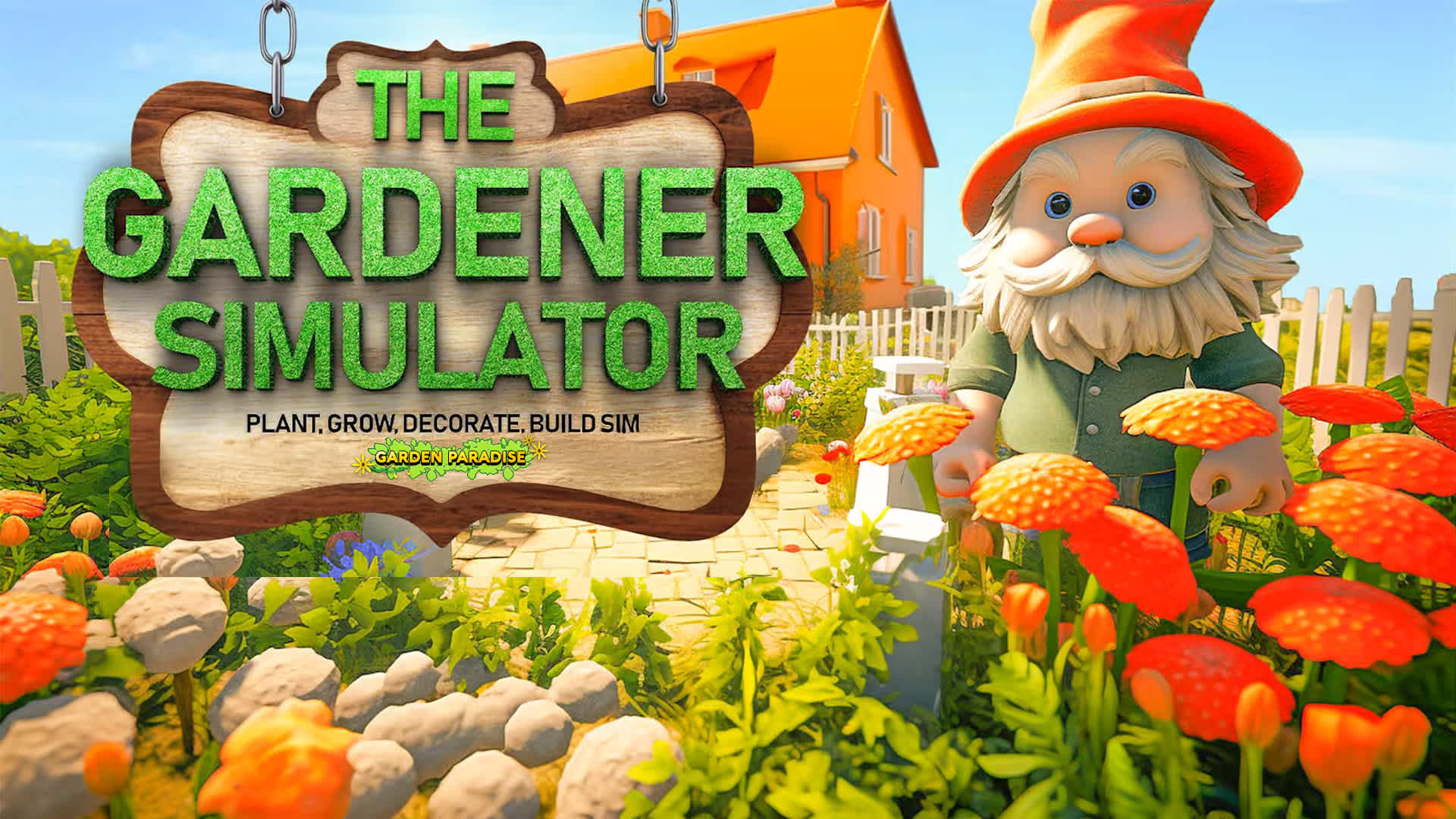 Copertina di The Gardener Simulator - Plant, Grow, Decorate, Build Sim: Garden Paradise